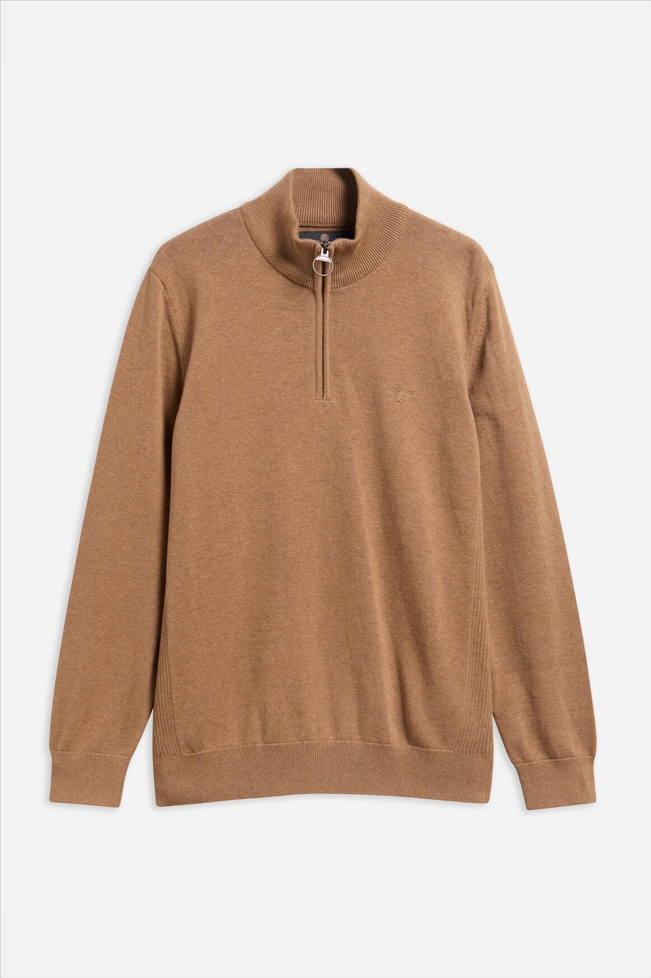 Barbour - Beige Quarter-Zip trui