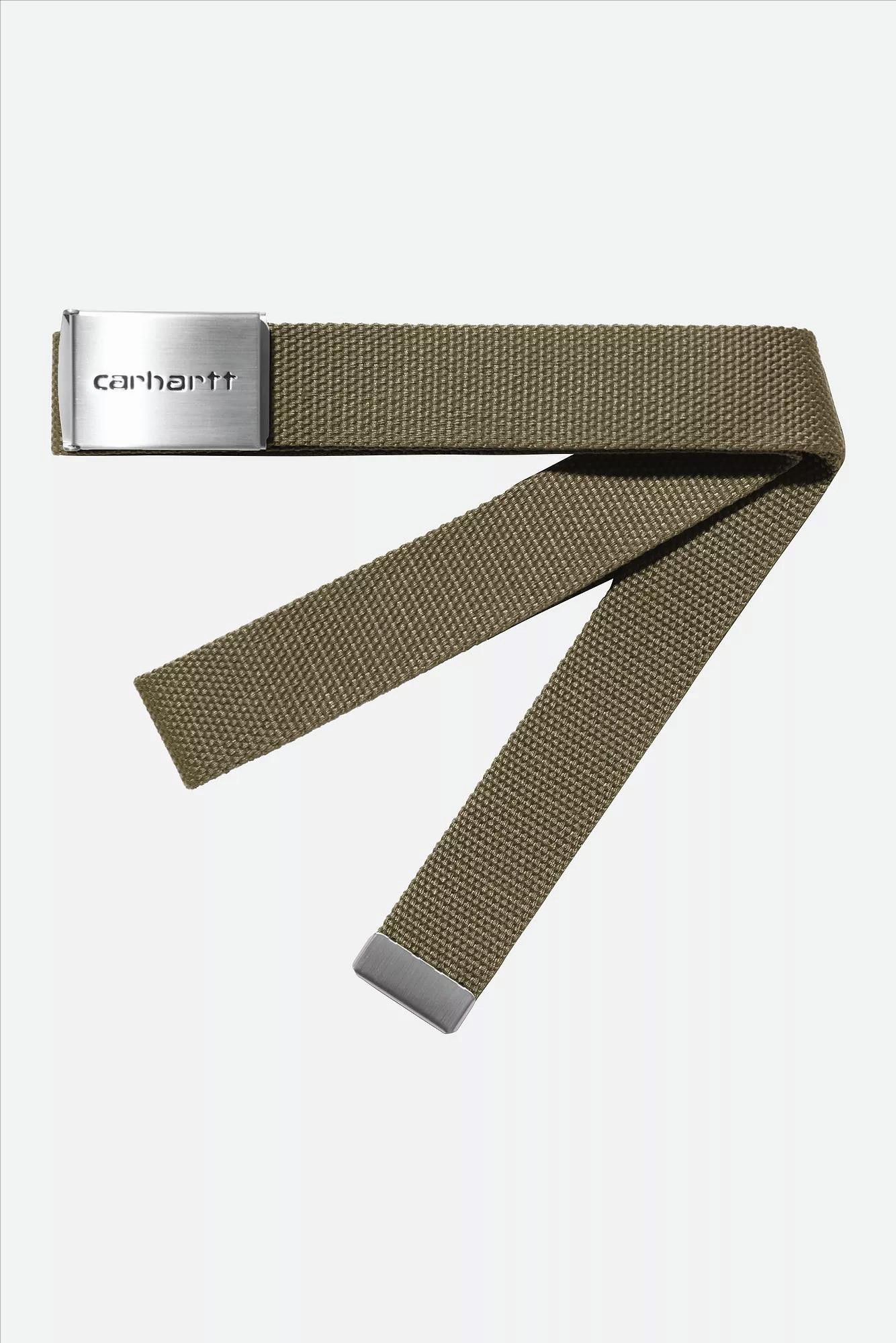 Carhartt WIP - Taupe Chrome clip belt