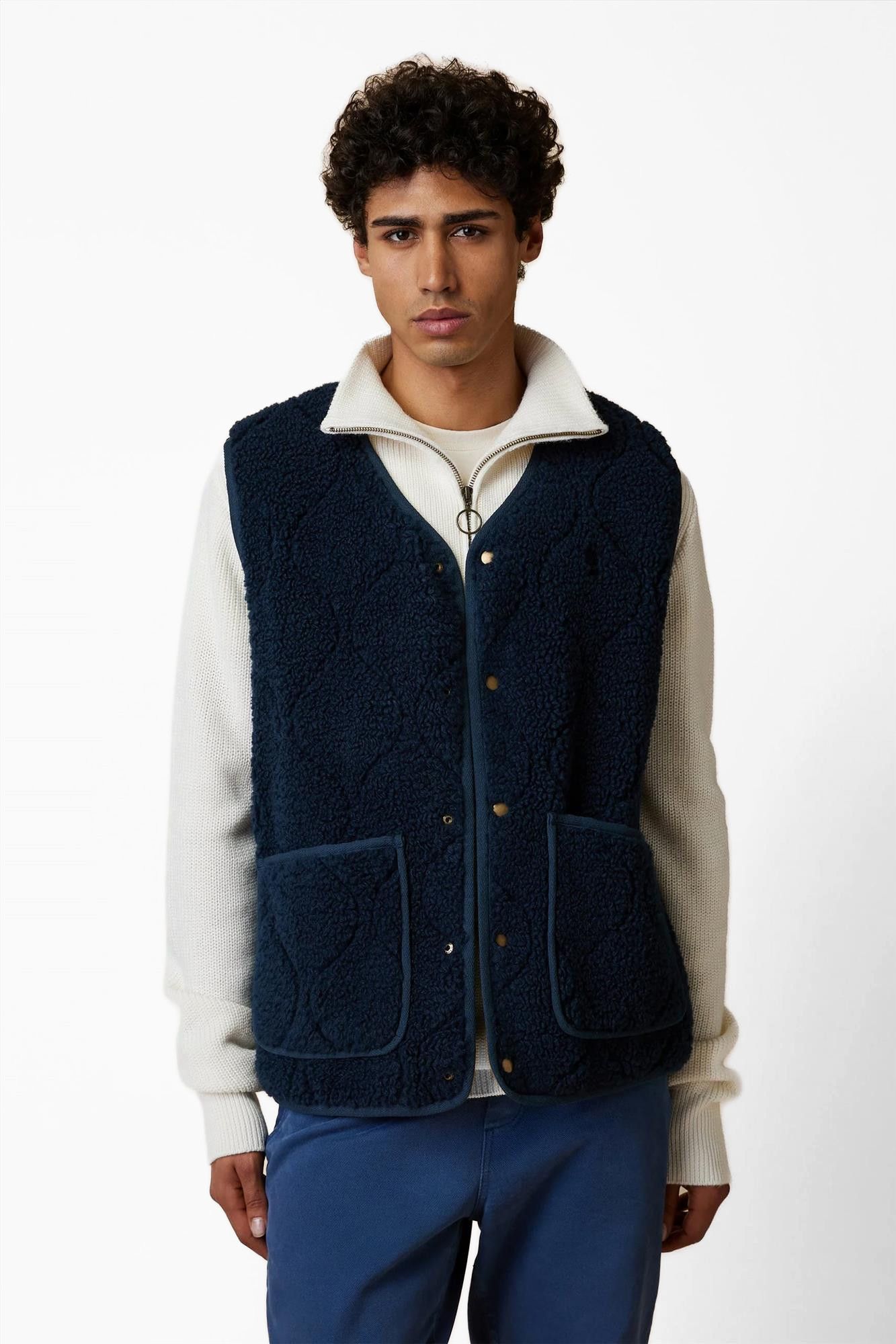 Faguo - Donkerblauwe Esterel bodywarmer