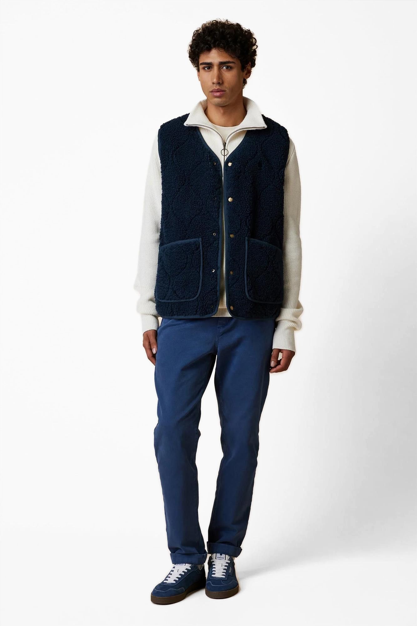 Faguo - Donkerblauwe Esterel bodywarmer