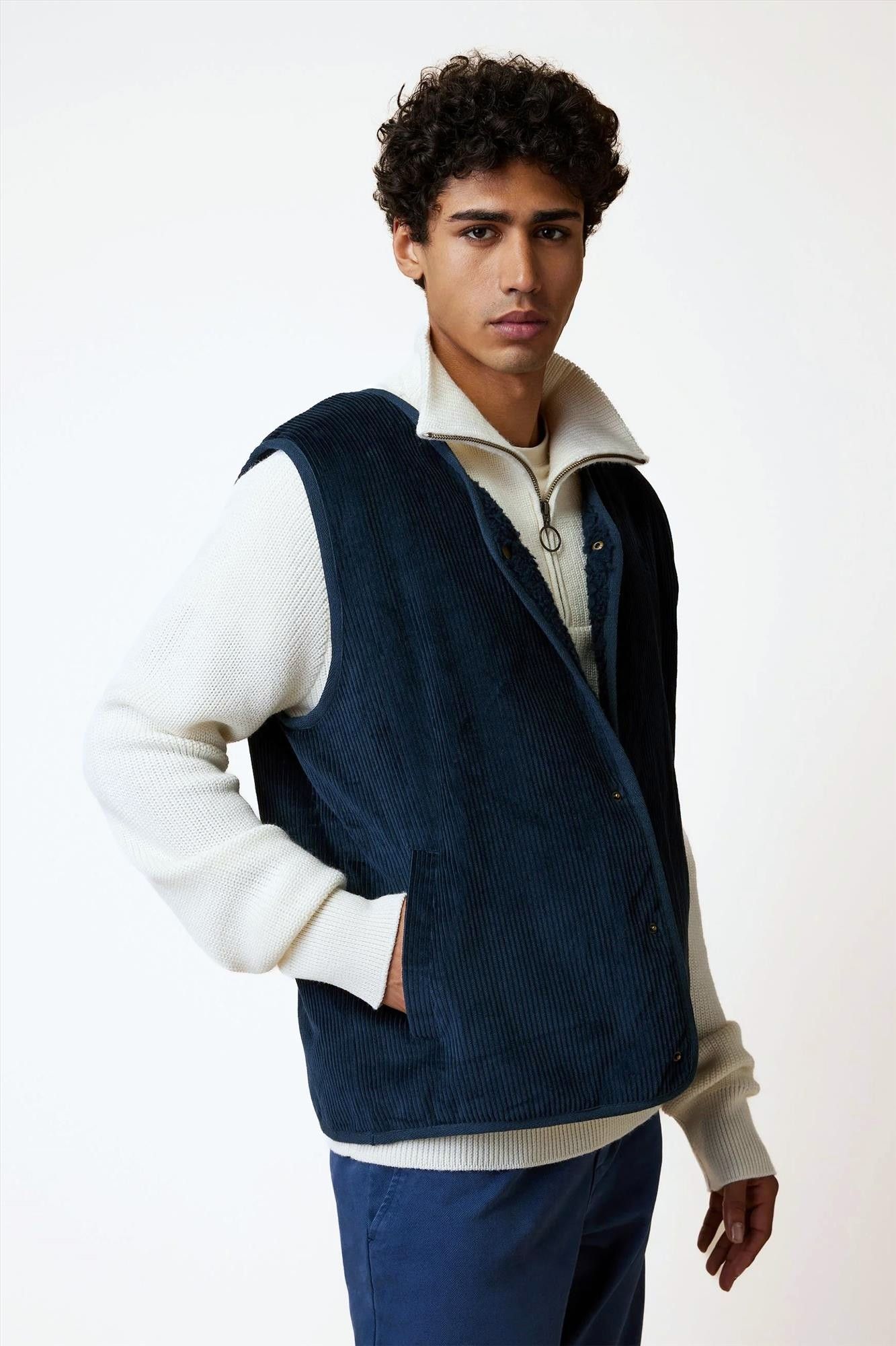 Faguo - Donkerblauwe Esterel bodywarmer