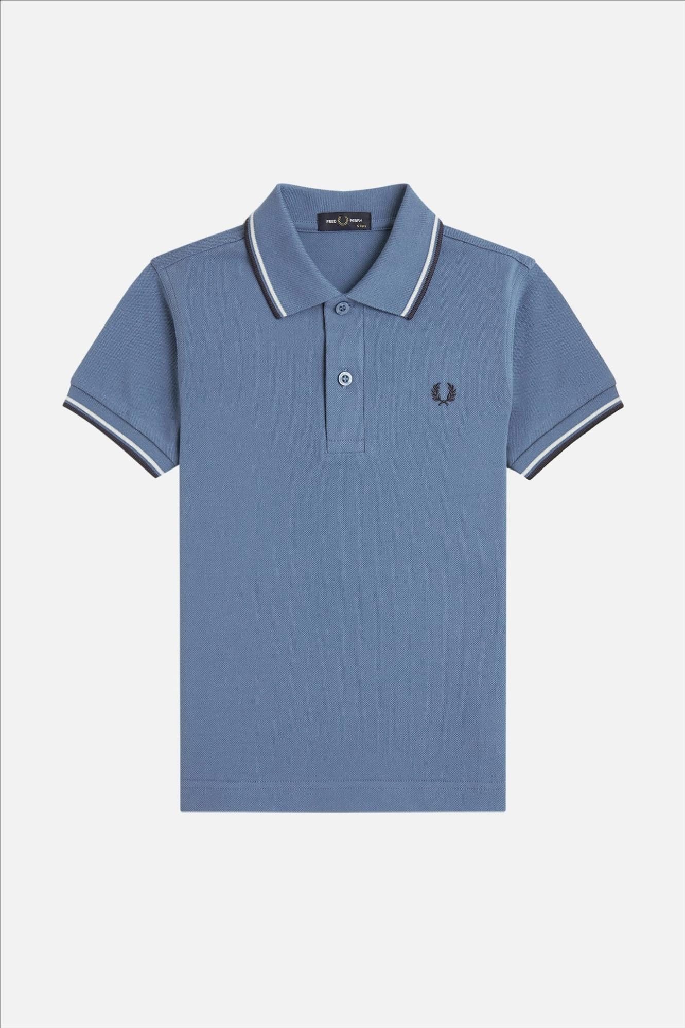 Fred Perry - Blauwe Twin Tipped polo