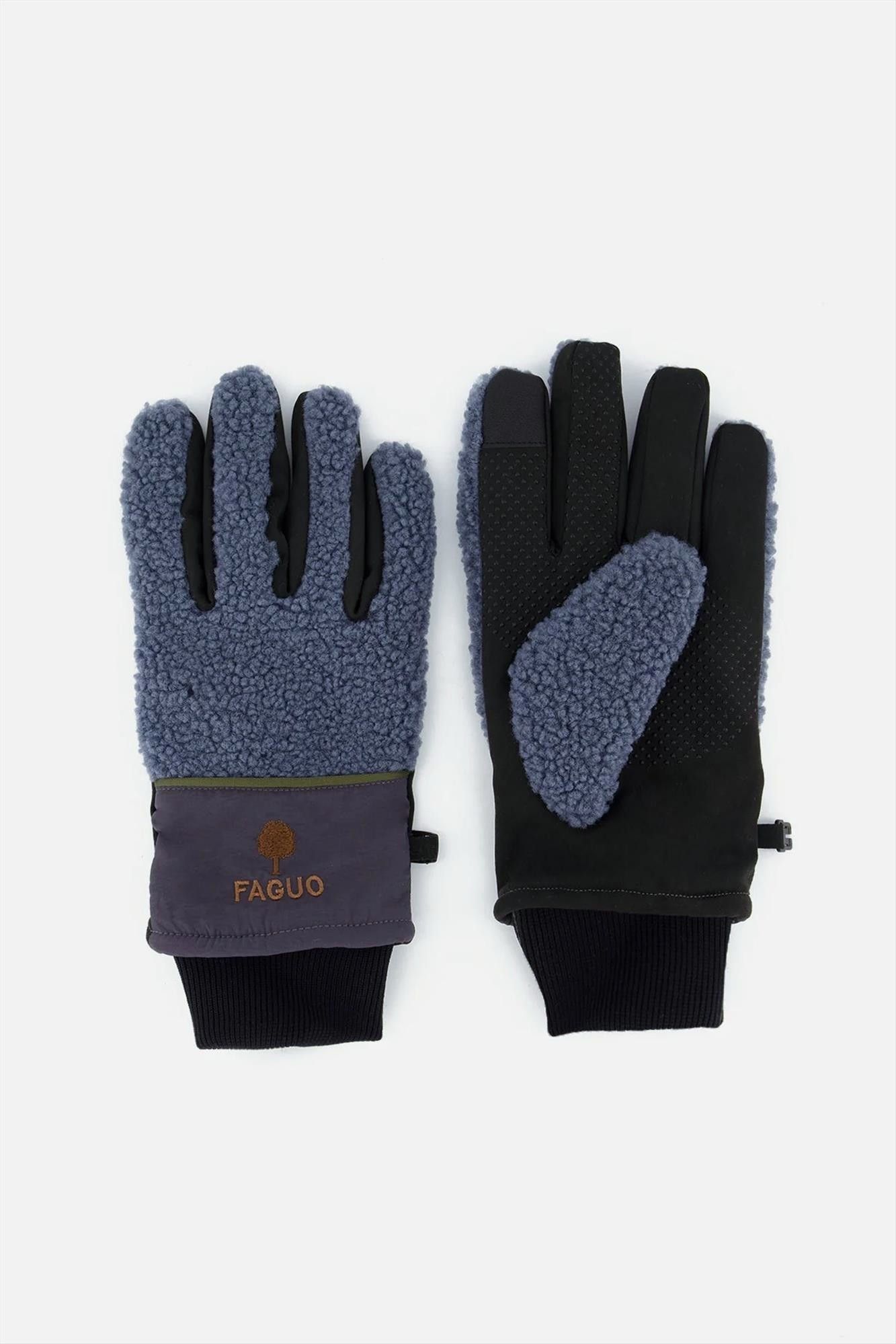 Faguo - Blauwe Teddy handschoenen
