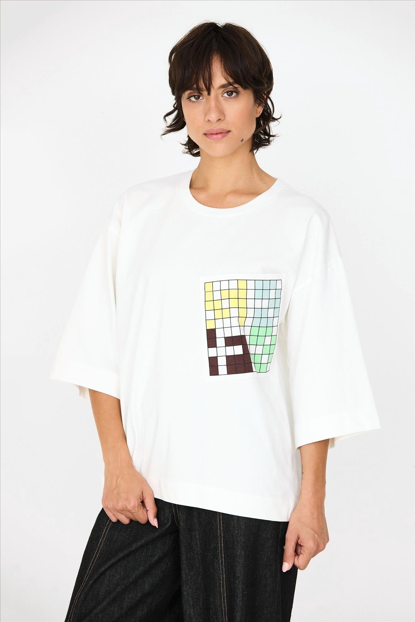 SkunkFunk - Ecru Hendaia T-shirt
