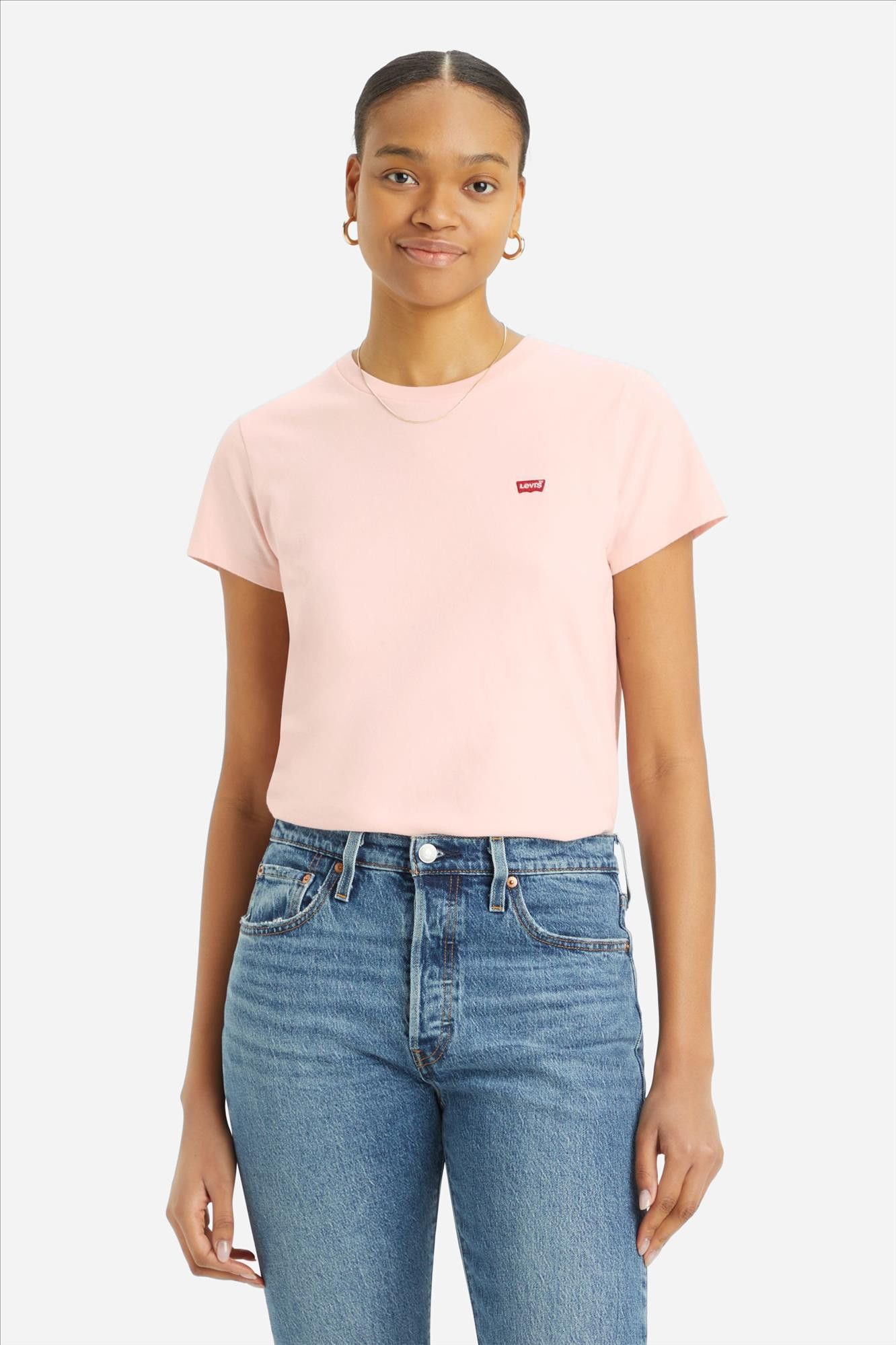 Levi's - Lichtroze Batwing Perfect T-shirt