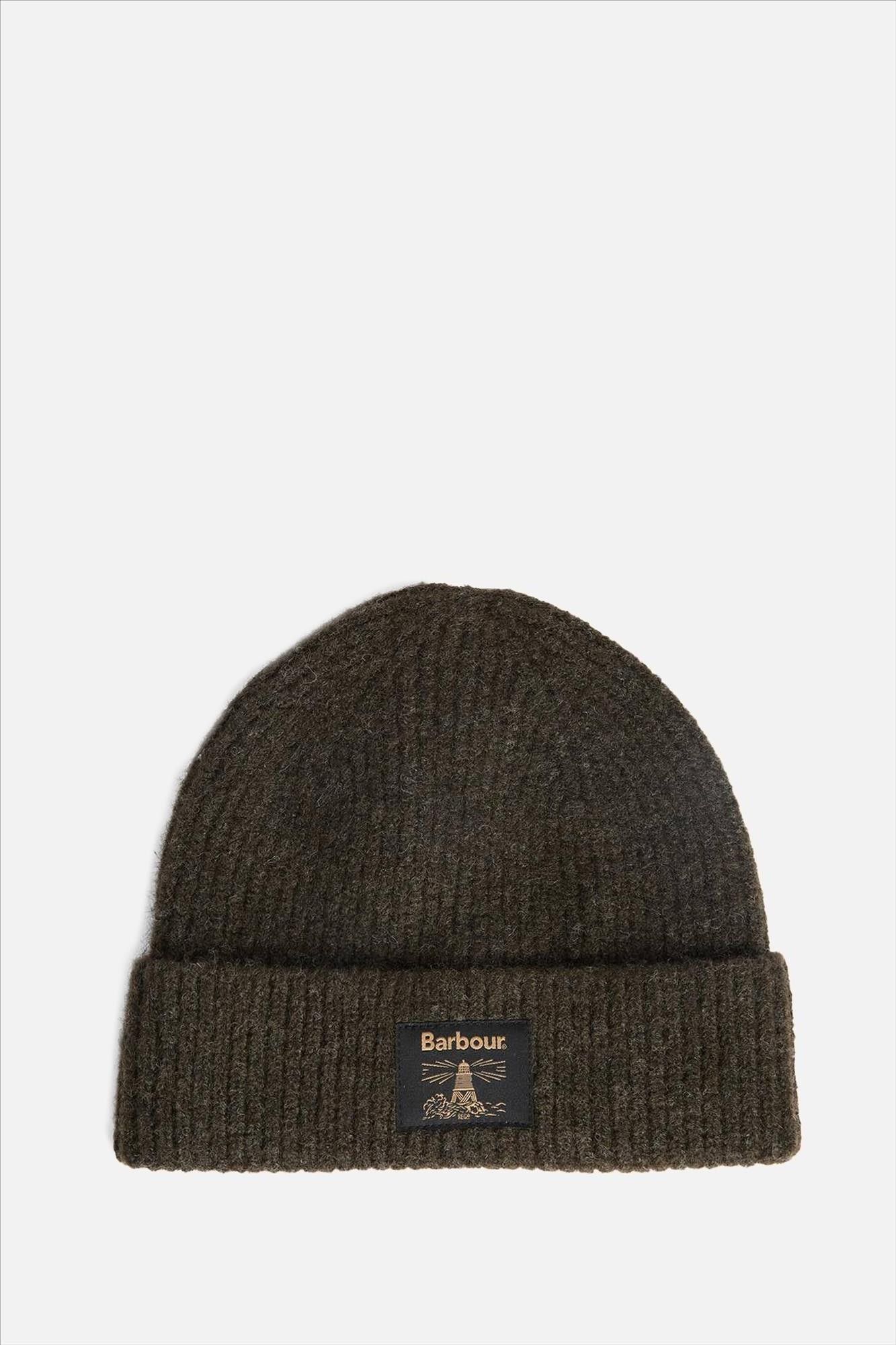 Barbour - Kaki Westerdale muts & sjaal giftset