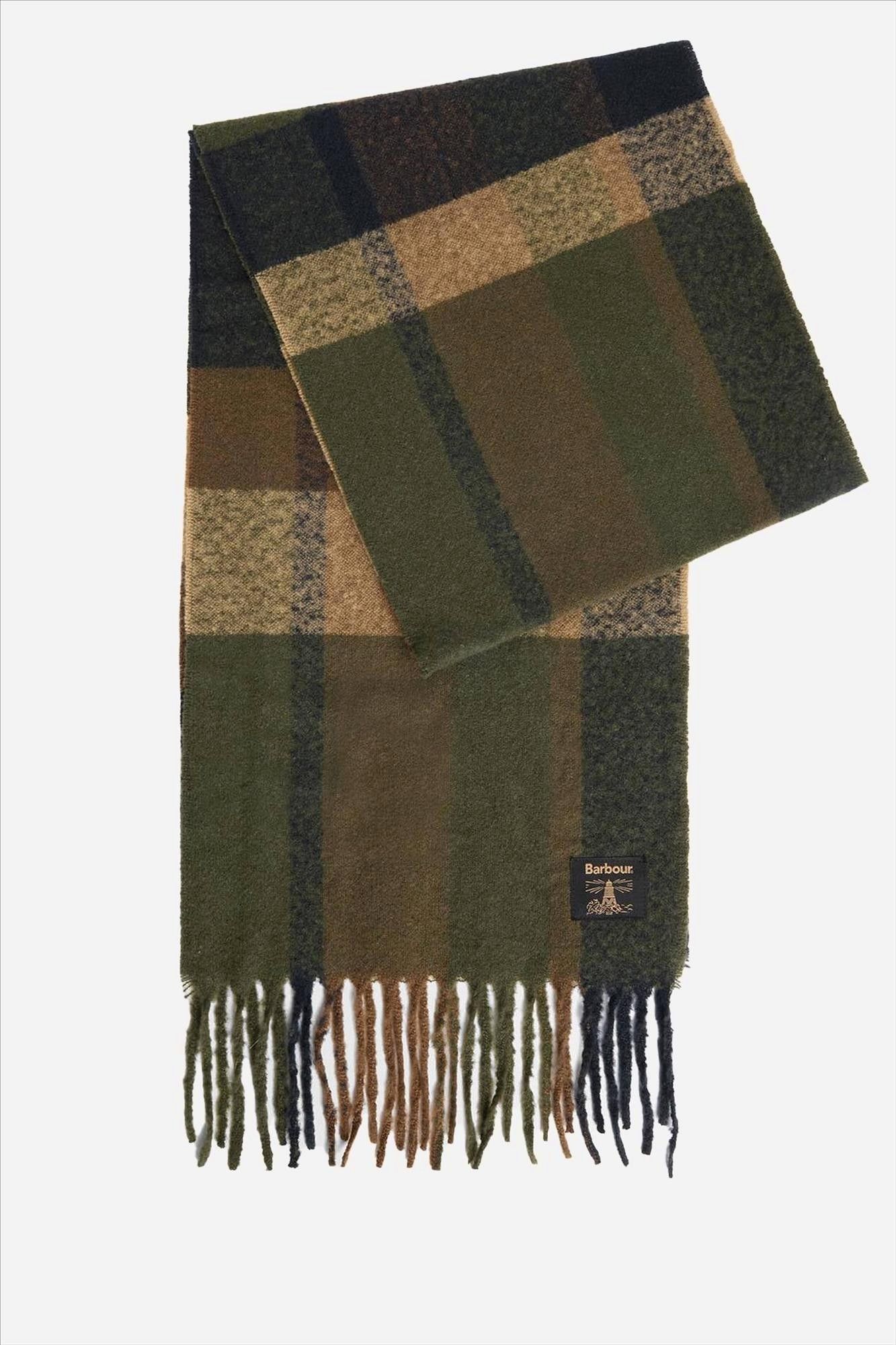 Barbour - Kaki Westerdale muts & sjaal giftset