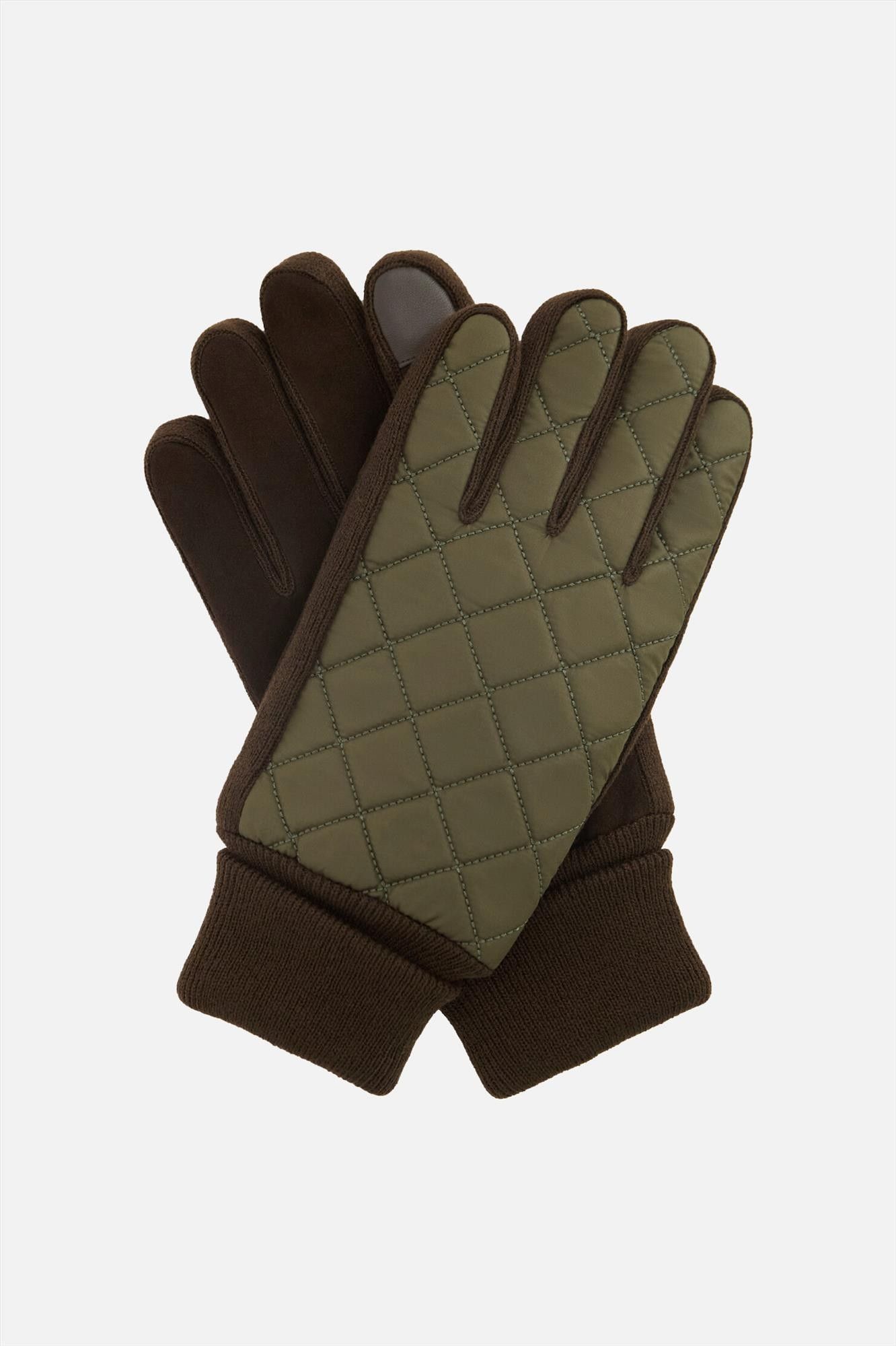 Barbour - Kaki Magnus Quilted handschoenen