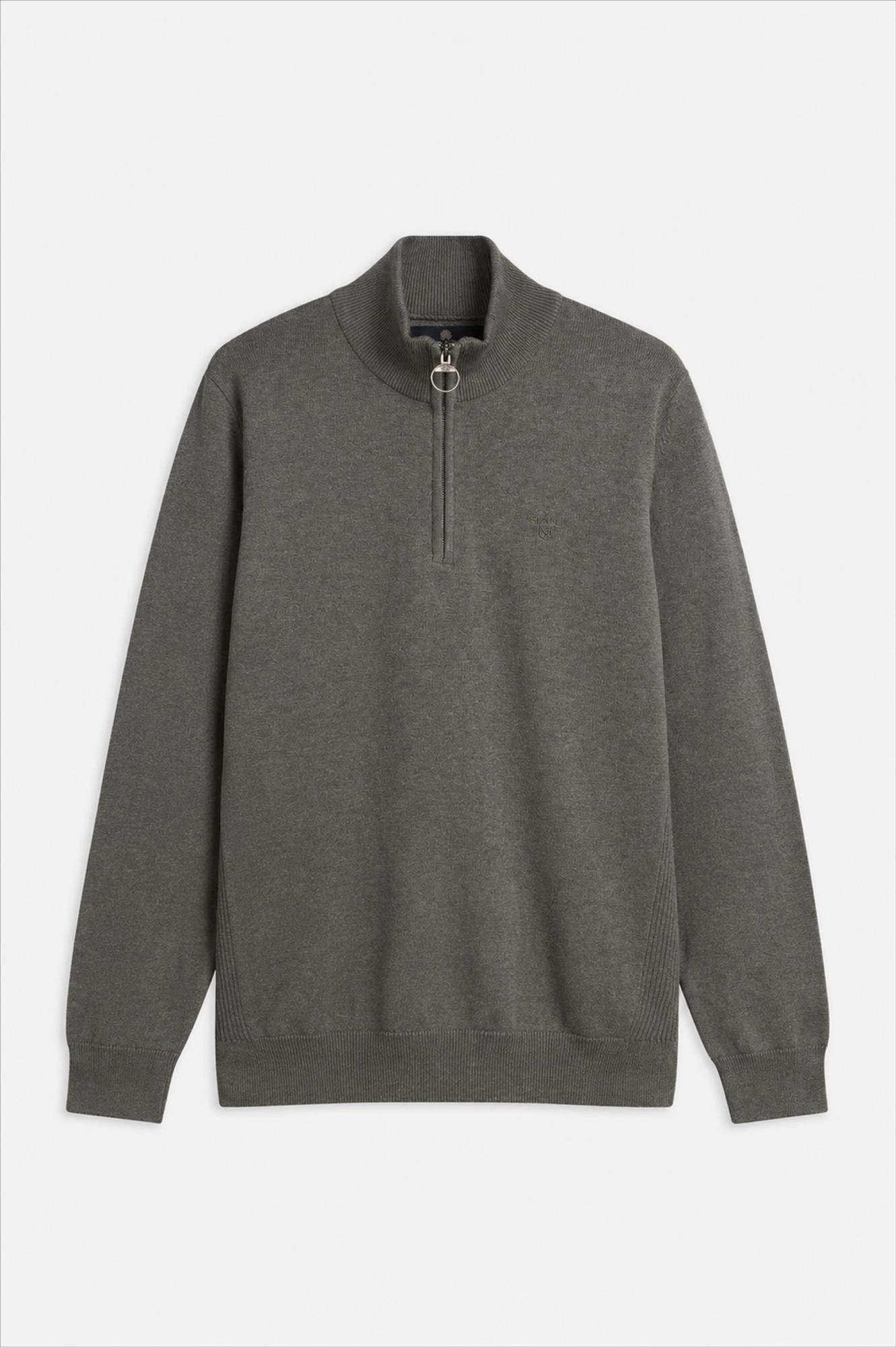 Barbour - Olijfgroene Quarter-Zip trui