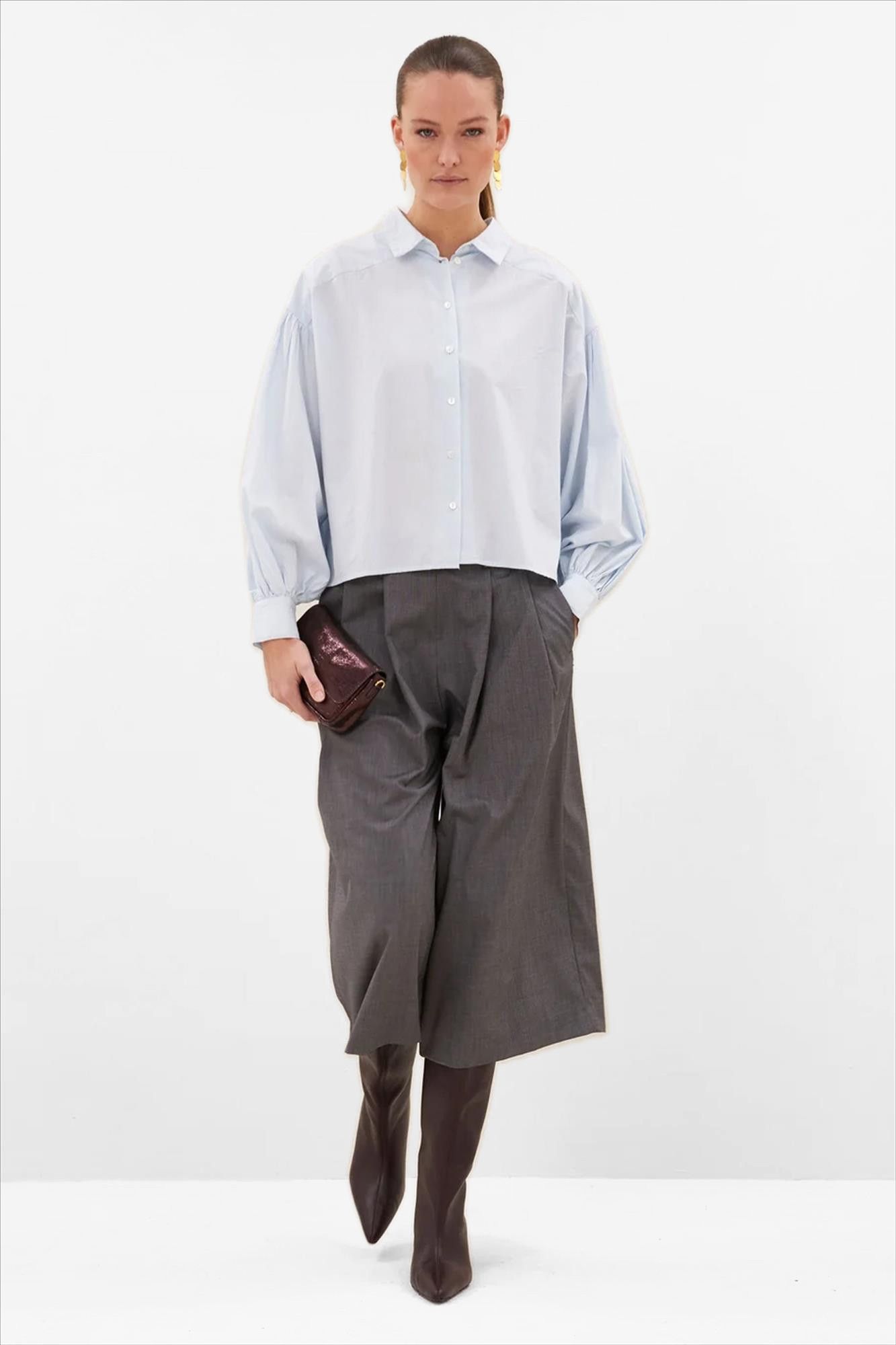 BY BAR - Donkergrijze Mowi bermuda short