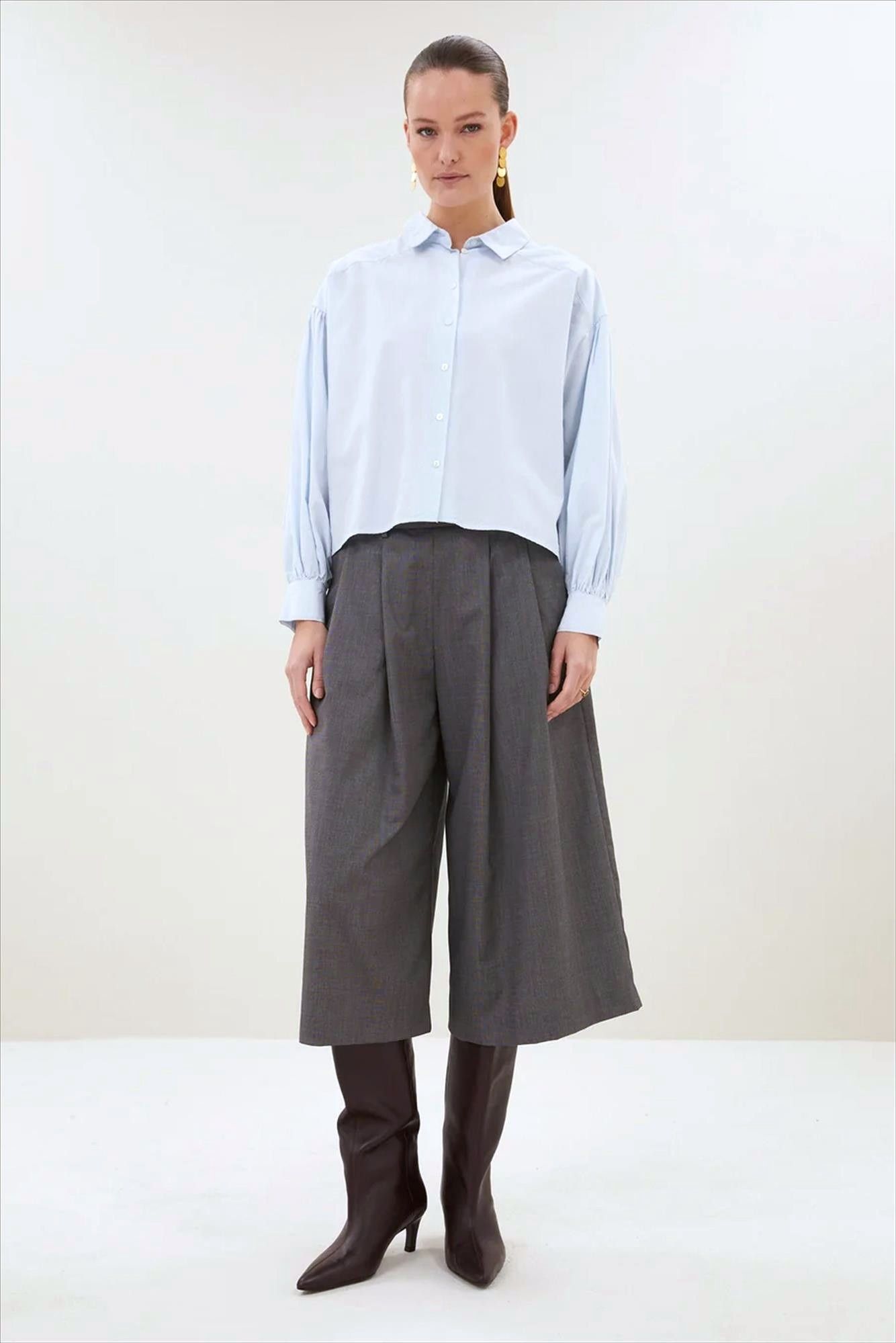BY BAR - Donkergrijze Mowi bermuda short