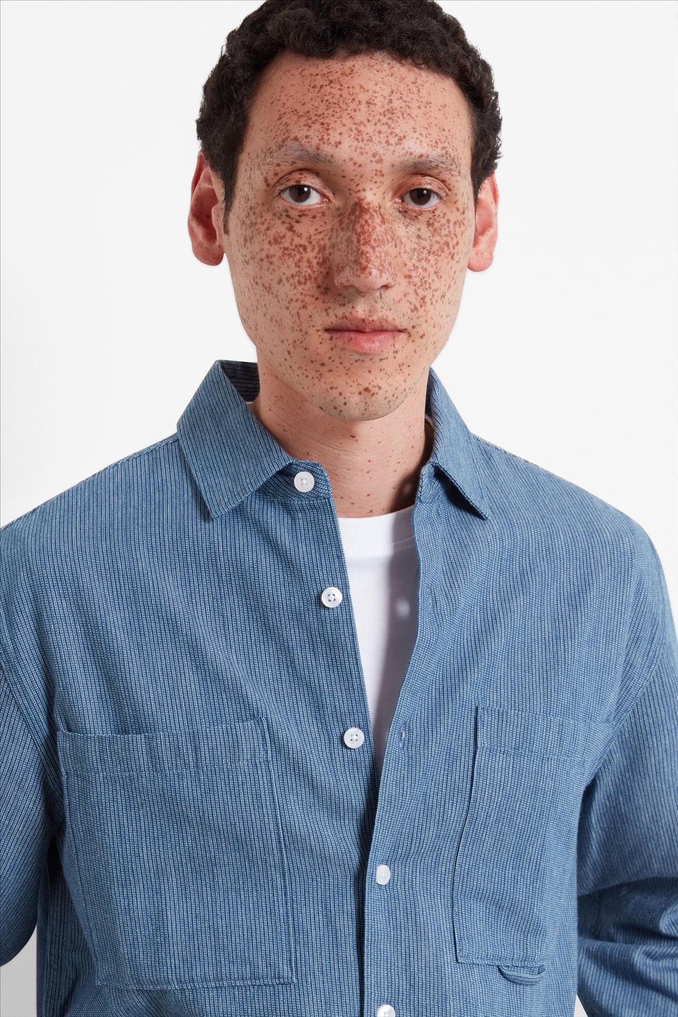 FARAH - Blauw Shane hemd