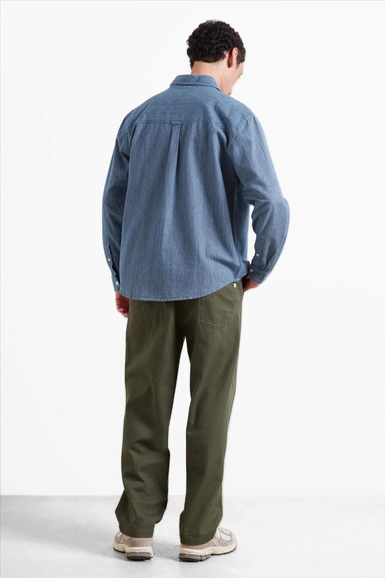 FARAH - Blauw Shane hemd