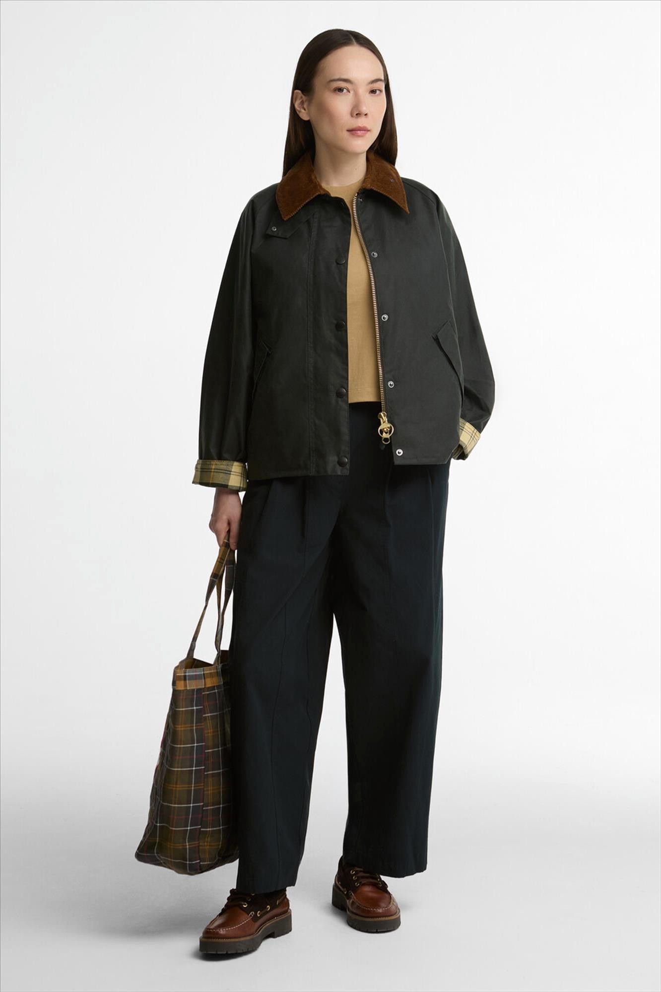 Barbour - Kaki Transport Waxed jas