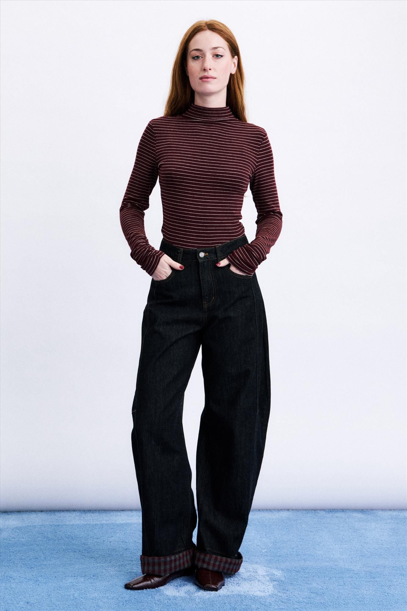 FRNCH - Donkerblauwe Jean Bandai jeans