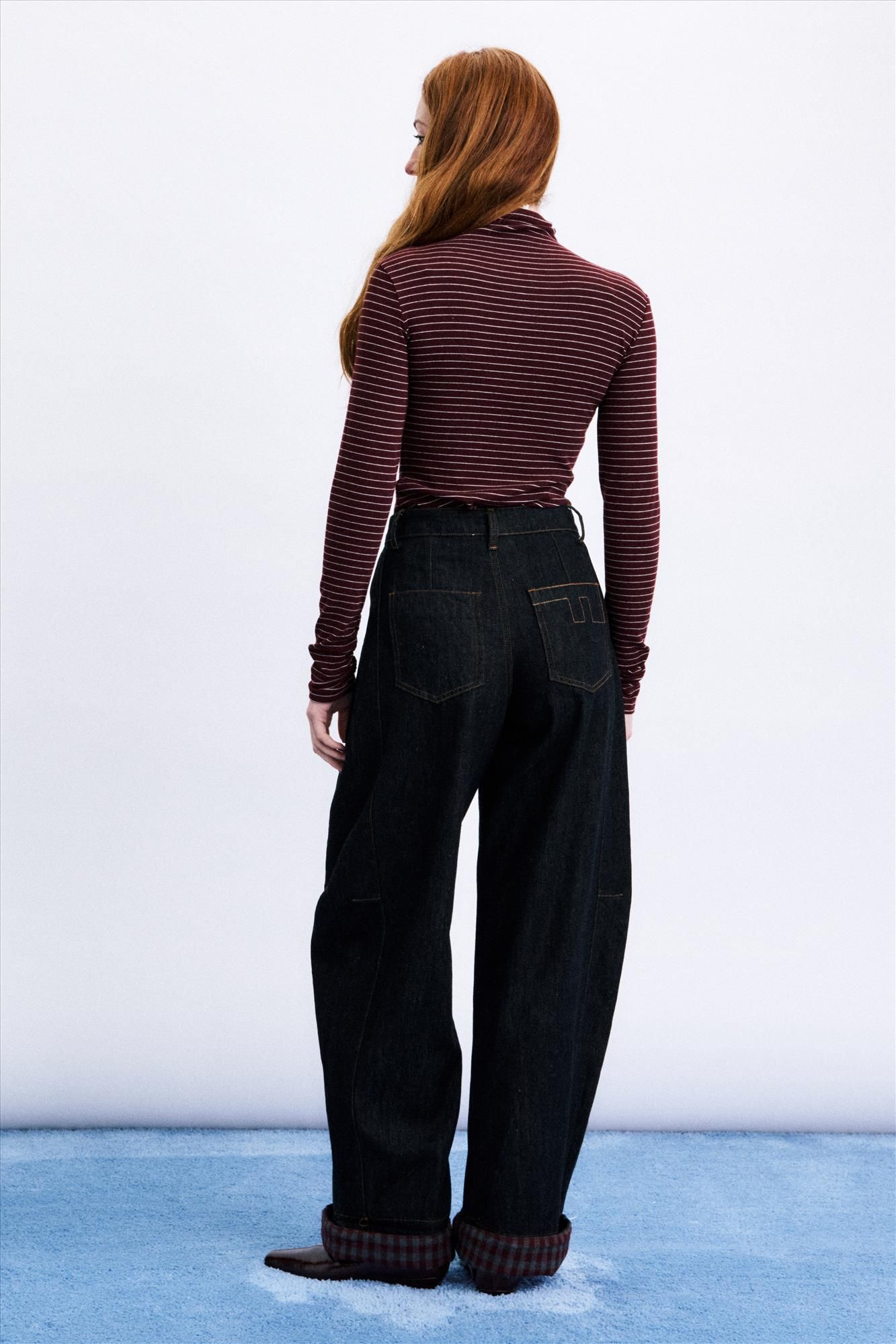 FRNCH - Donkerblauwe Jean Bandai jeans
