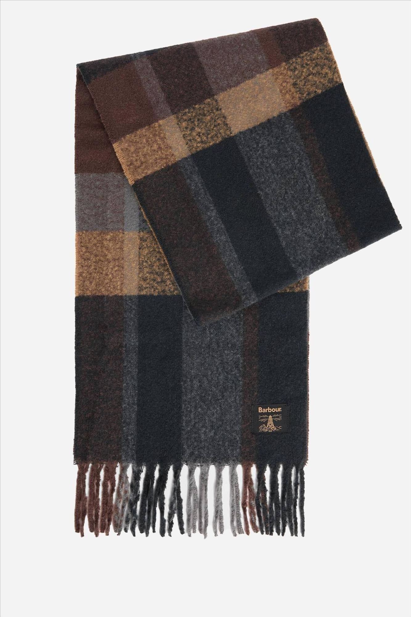 Barbour - Donkerblauwe Westerdale muts & sjaal giftset