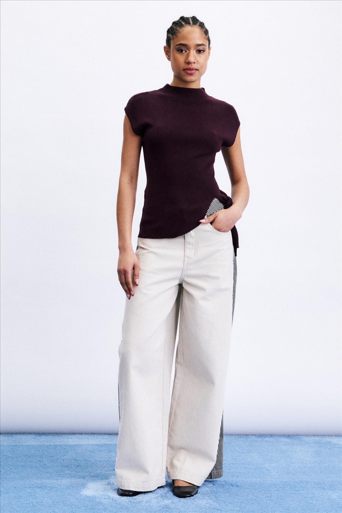 FRNCH - Donkerpaarse Hotaka top