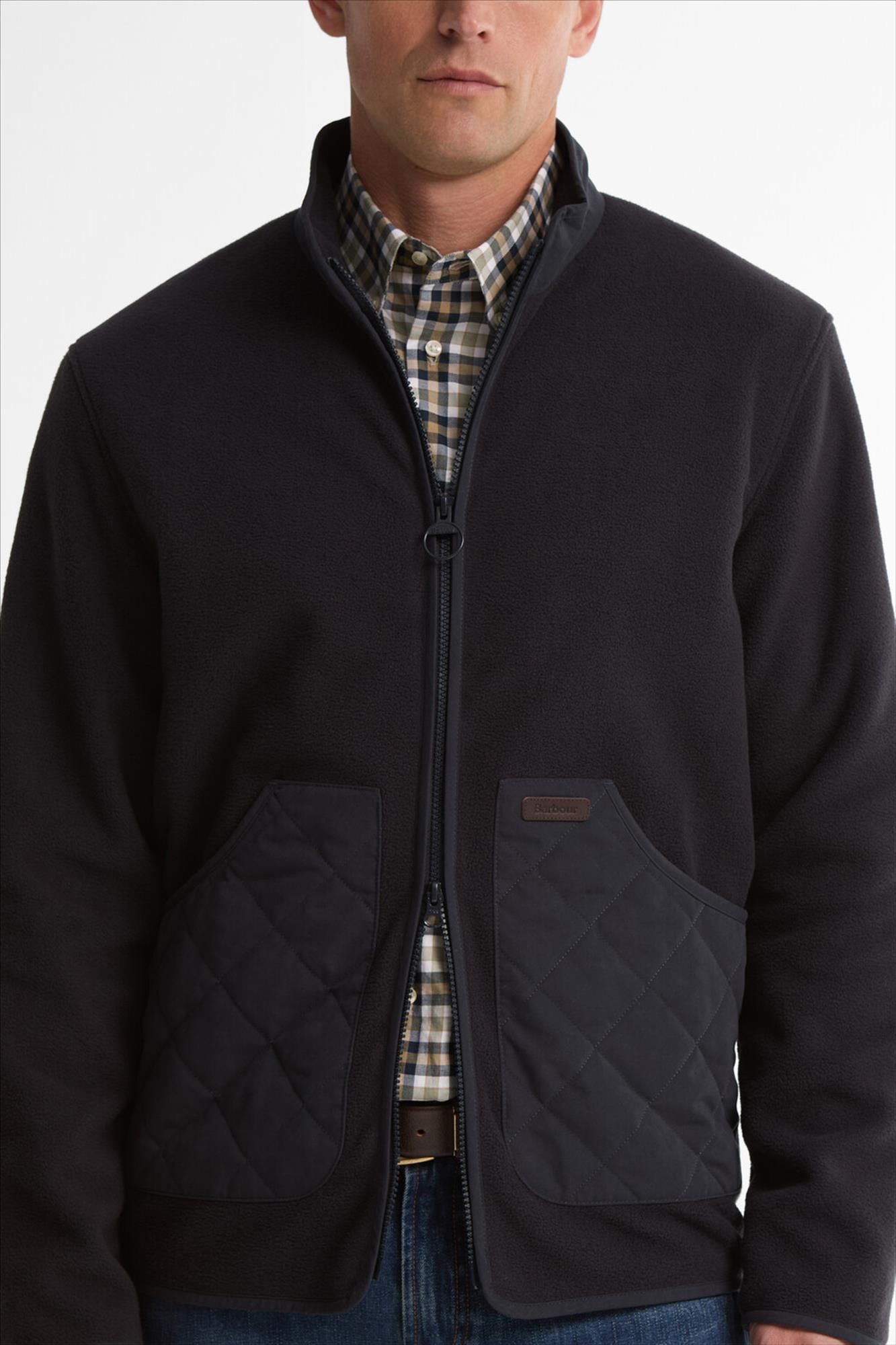 Barbour - Donkerblauwe Lowich Fleece jas