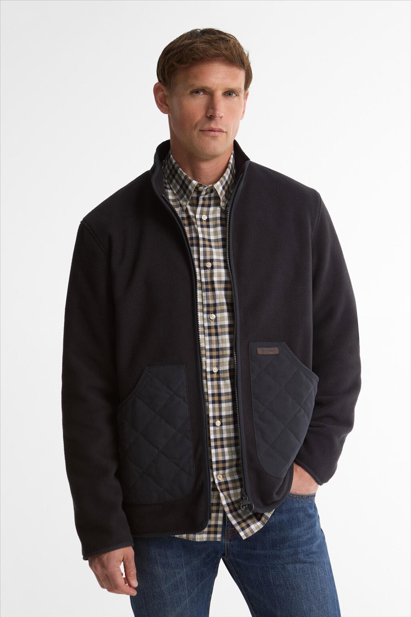 Barbour - Donkerblauwe Lowich Fleece jas
