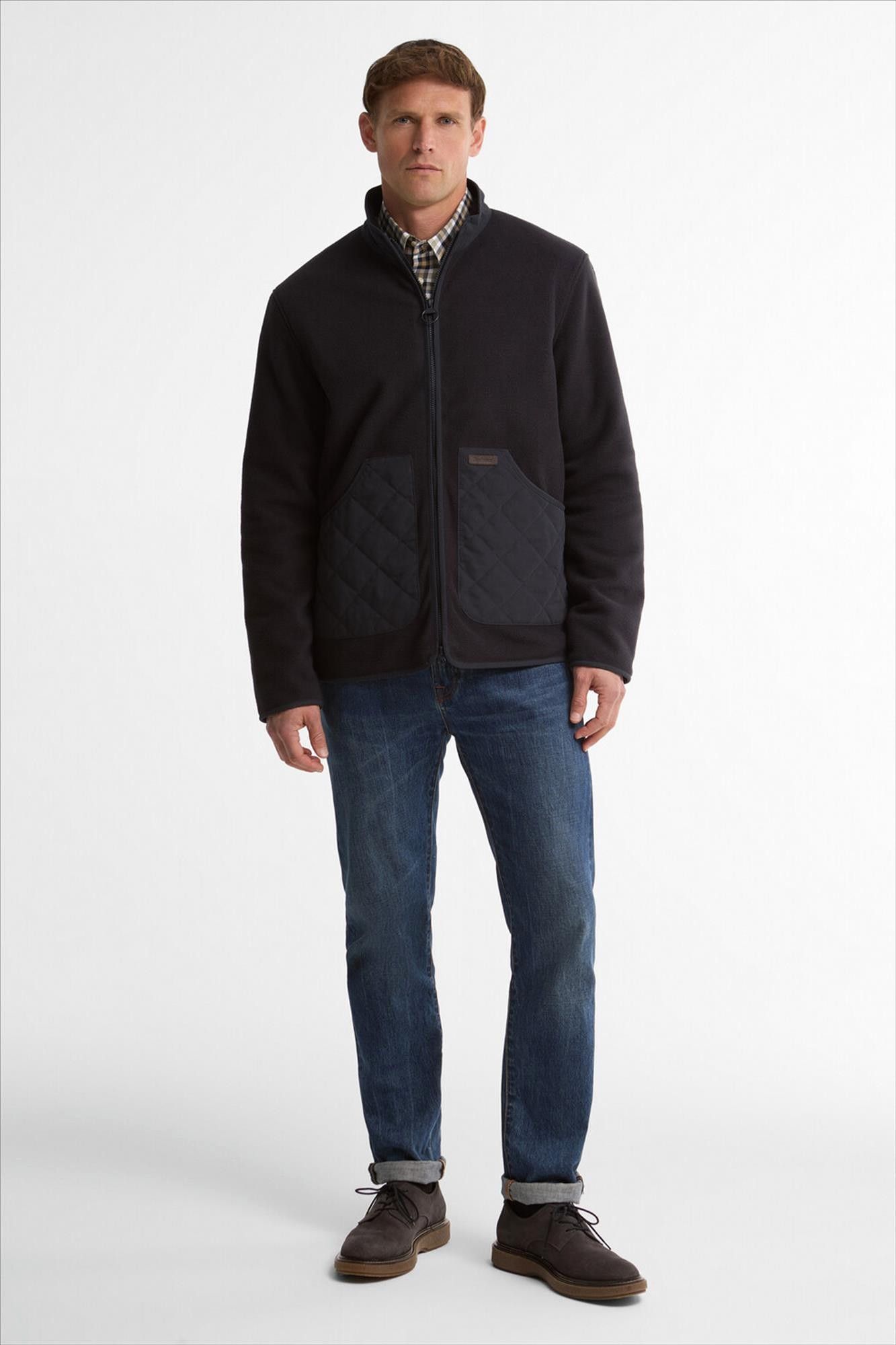 Barbour - Donkerblauwe Lowich Fleece jas