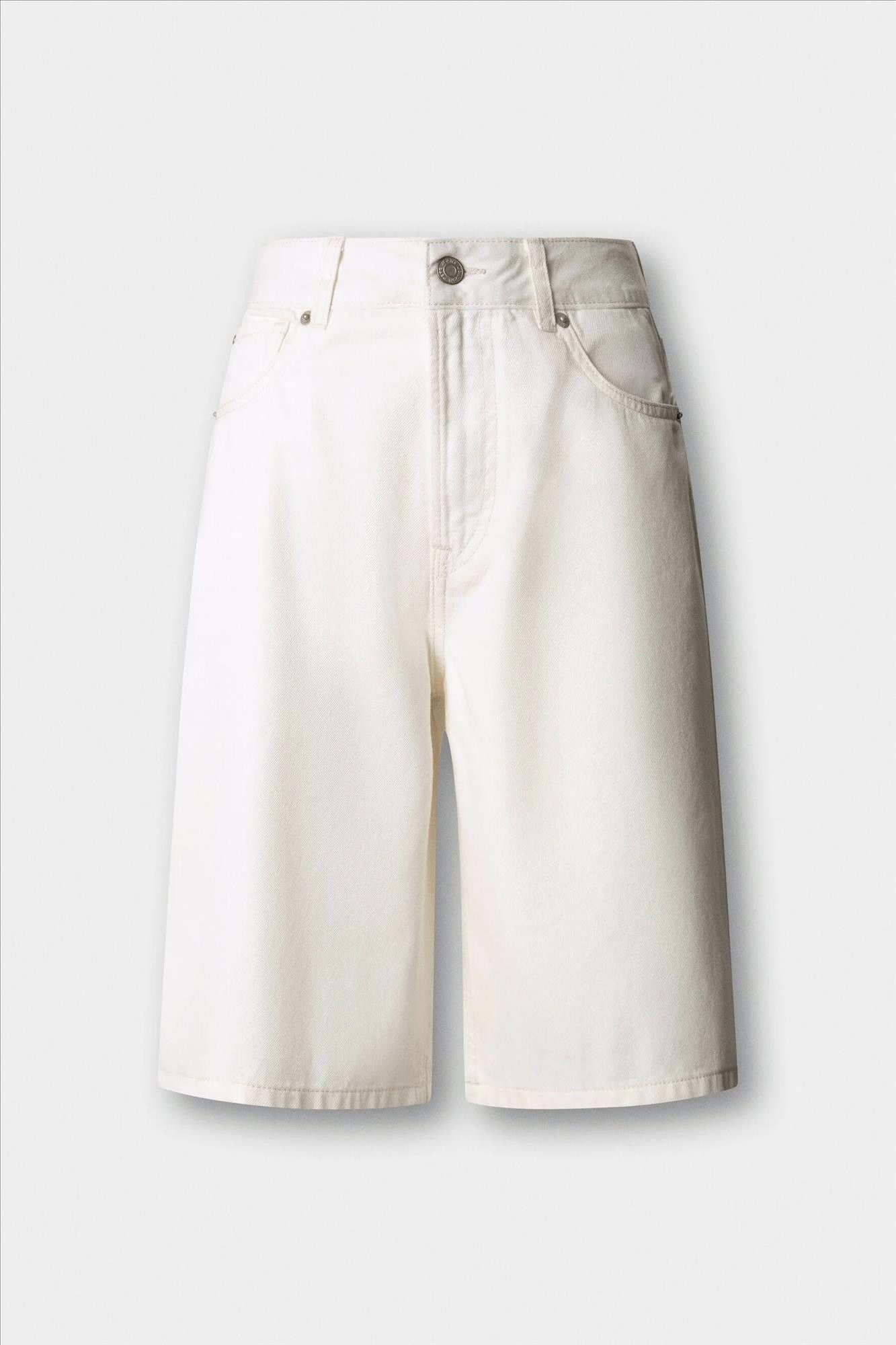Pepe Jeans London - Ecru Lexa relaxed bermuda short