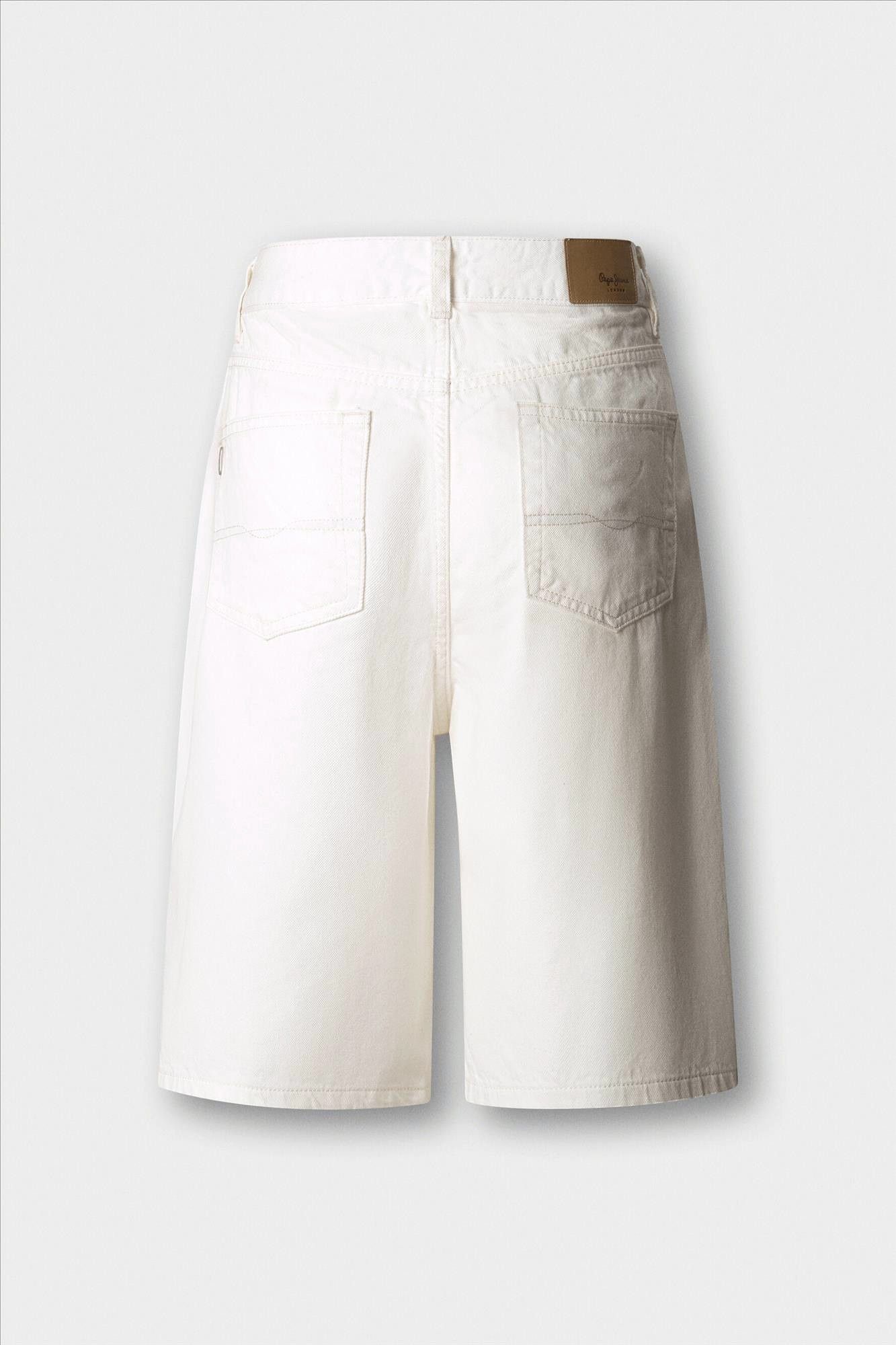 Pepe Jeans London - Ecru Lexa relaxed bermuda short
