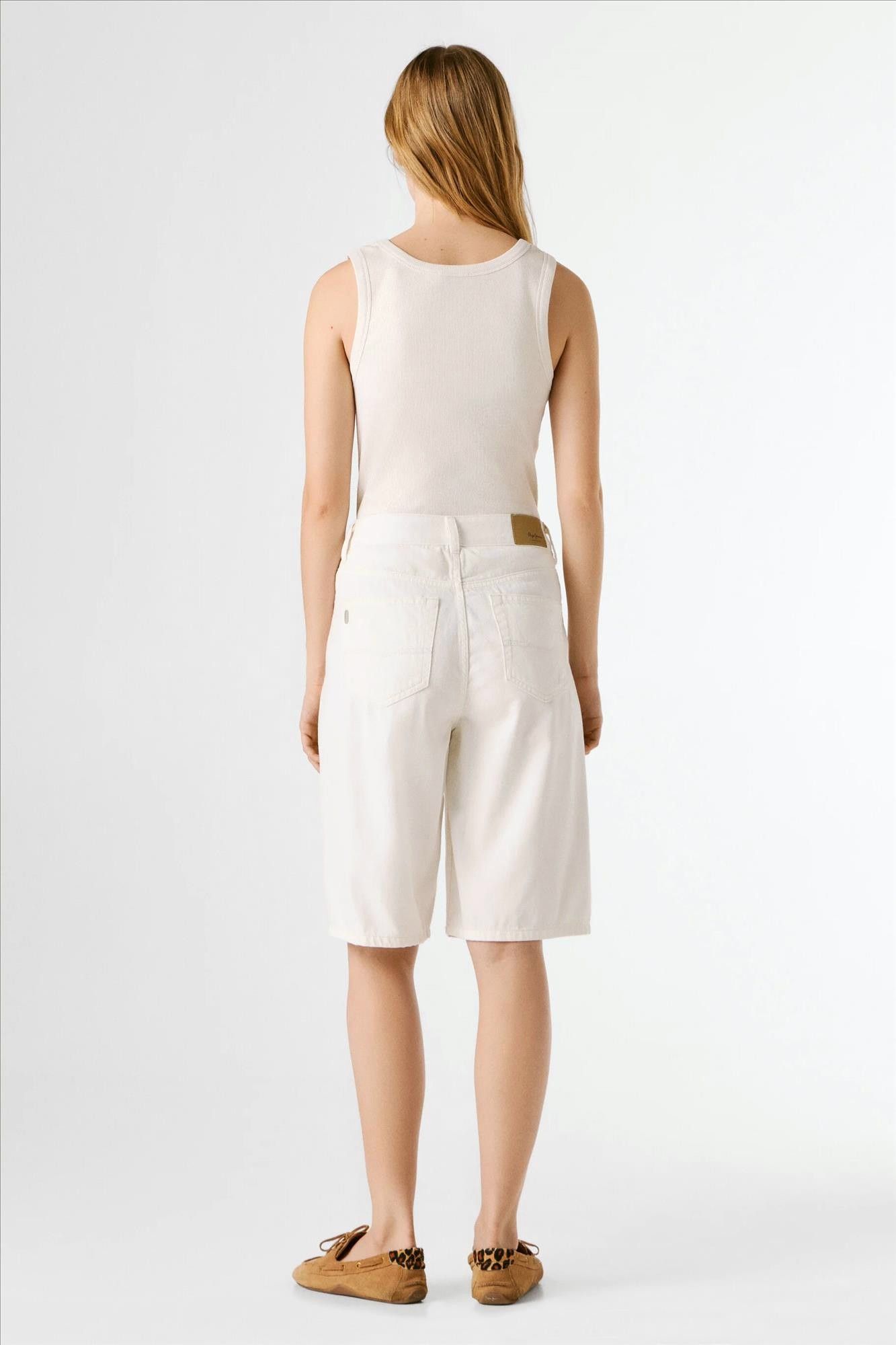 Pepe Jeans London - Ecru Lexa relaxed bermuda short