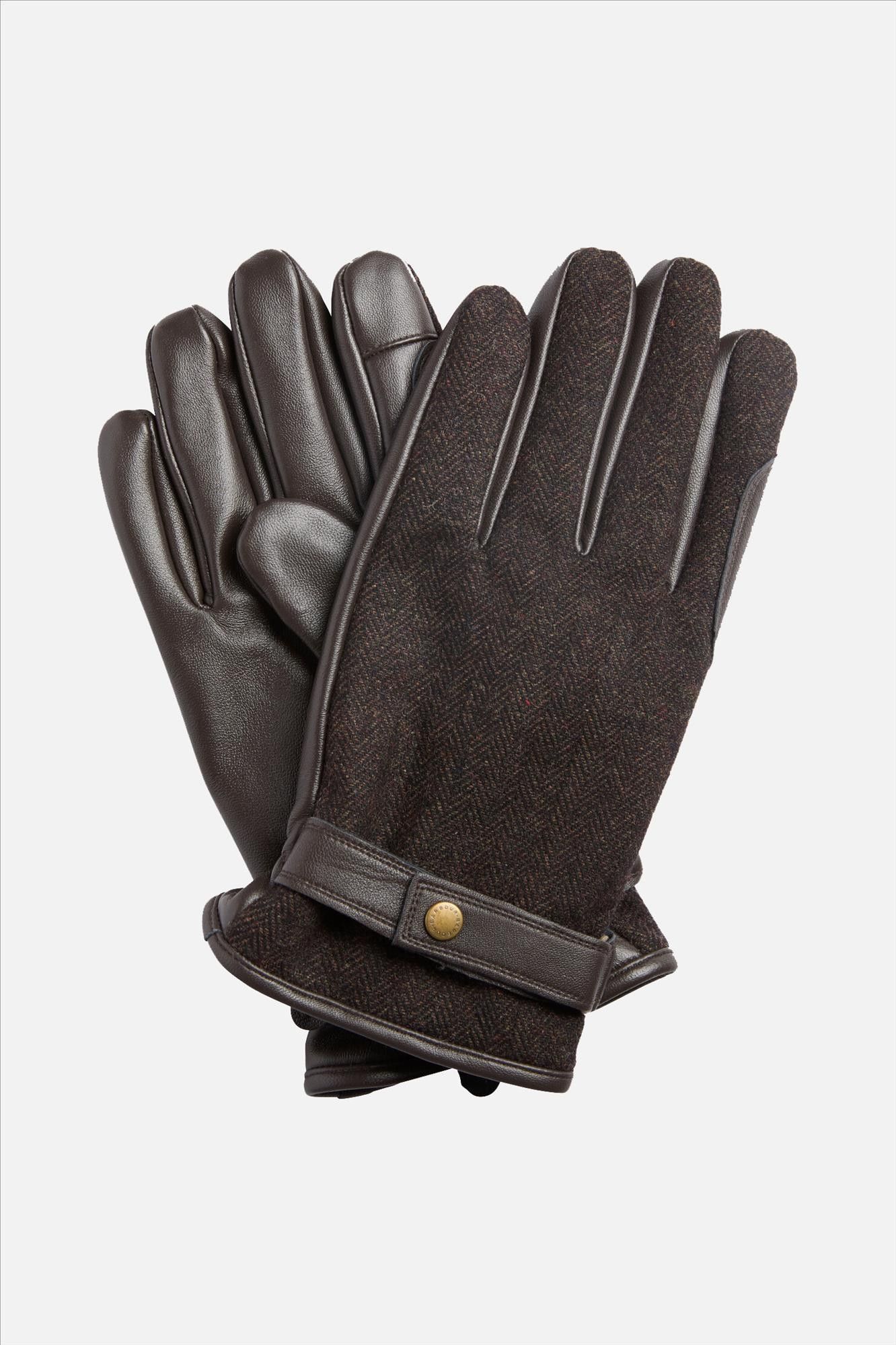 Barbour - Donkerbruine Barlow Waterproof handschoenen