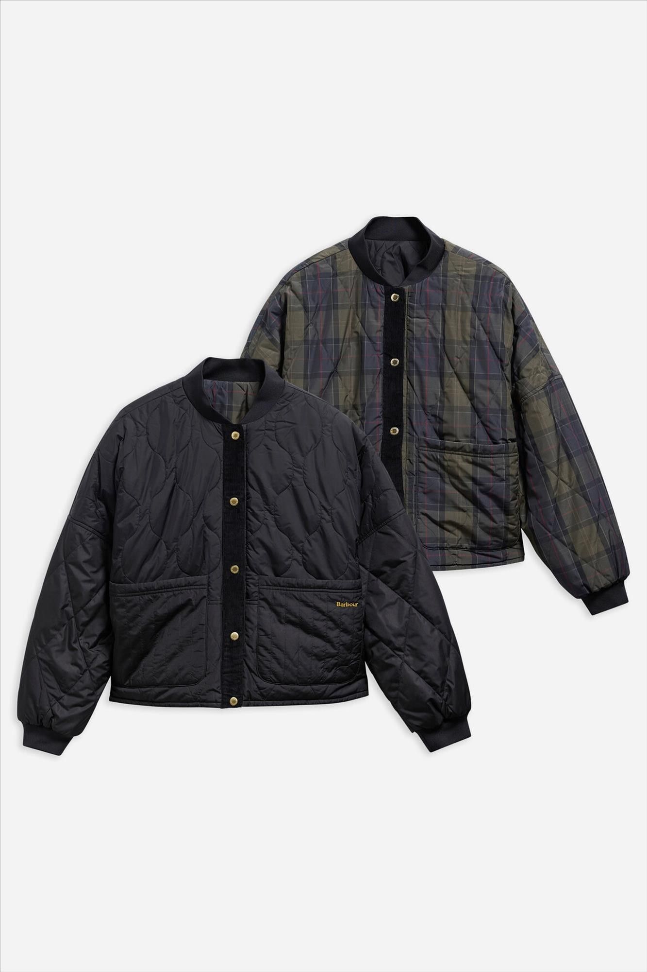 Barbour - Zwarte Ravenshill Reversible jas