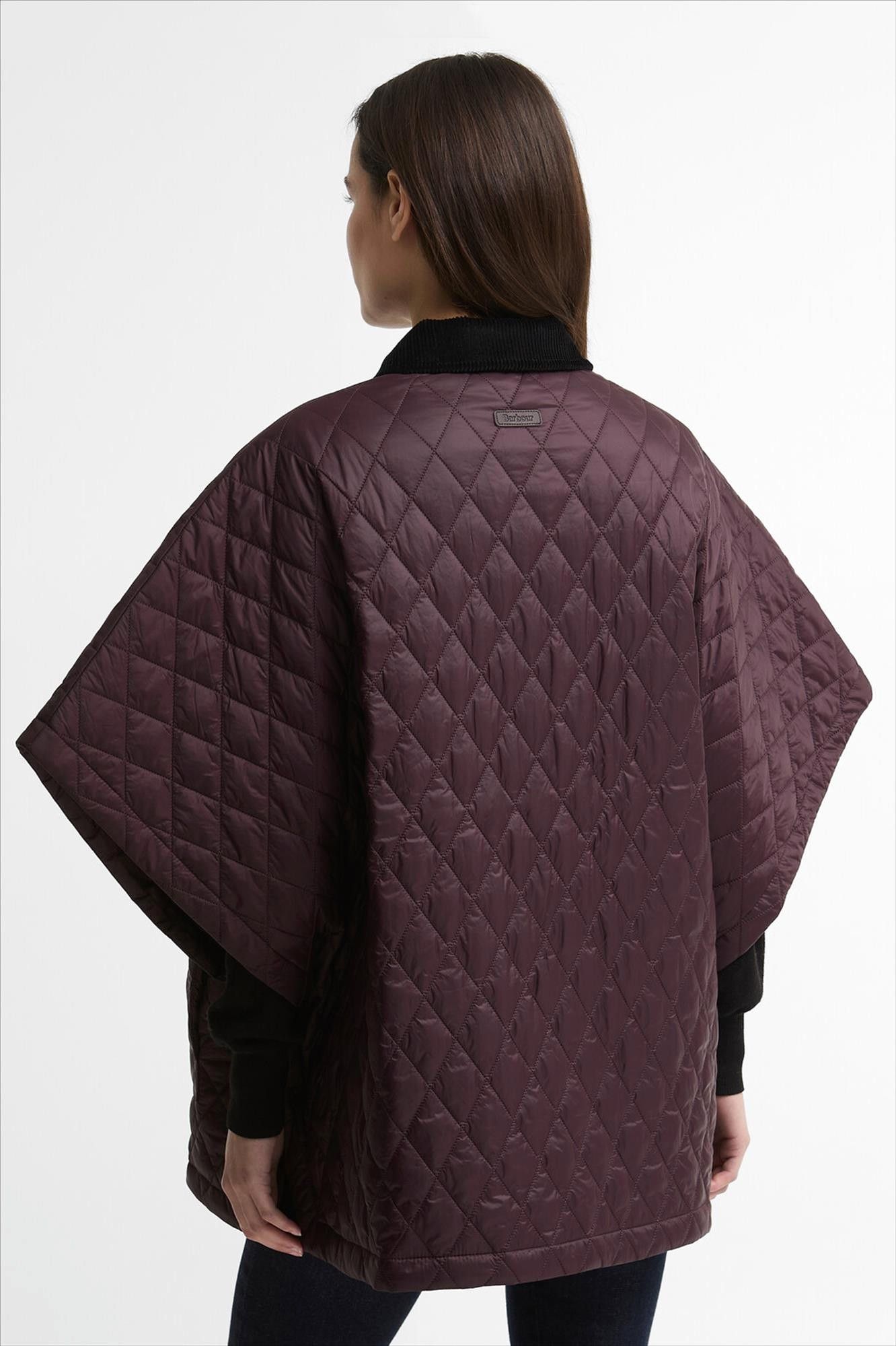 Barbour - Bordeauxpaarse Mildred Quilted cape
