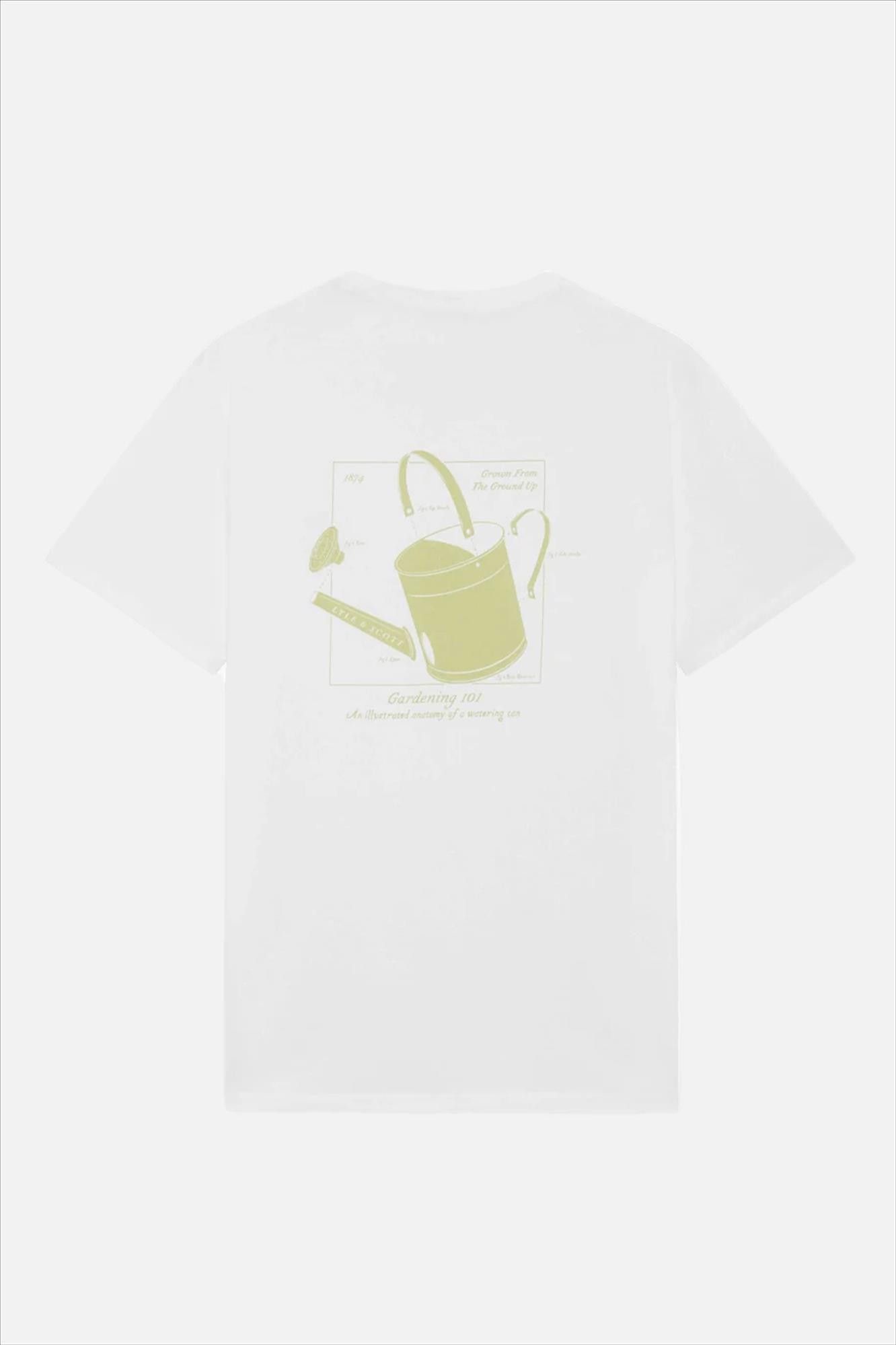 Lyle & Scott - Witte Watering Can Graphic T-shirt