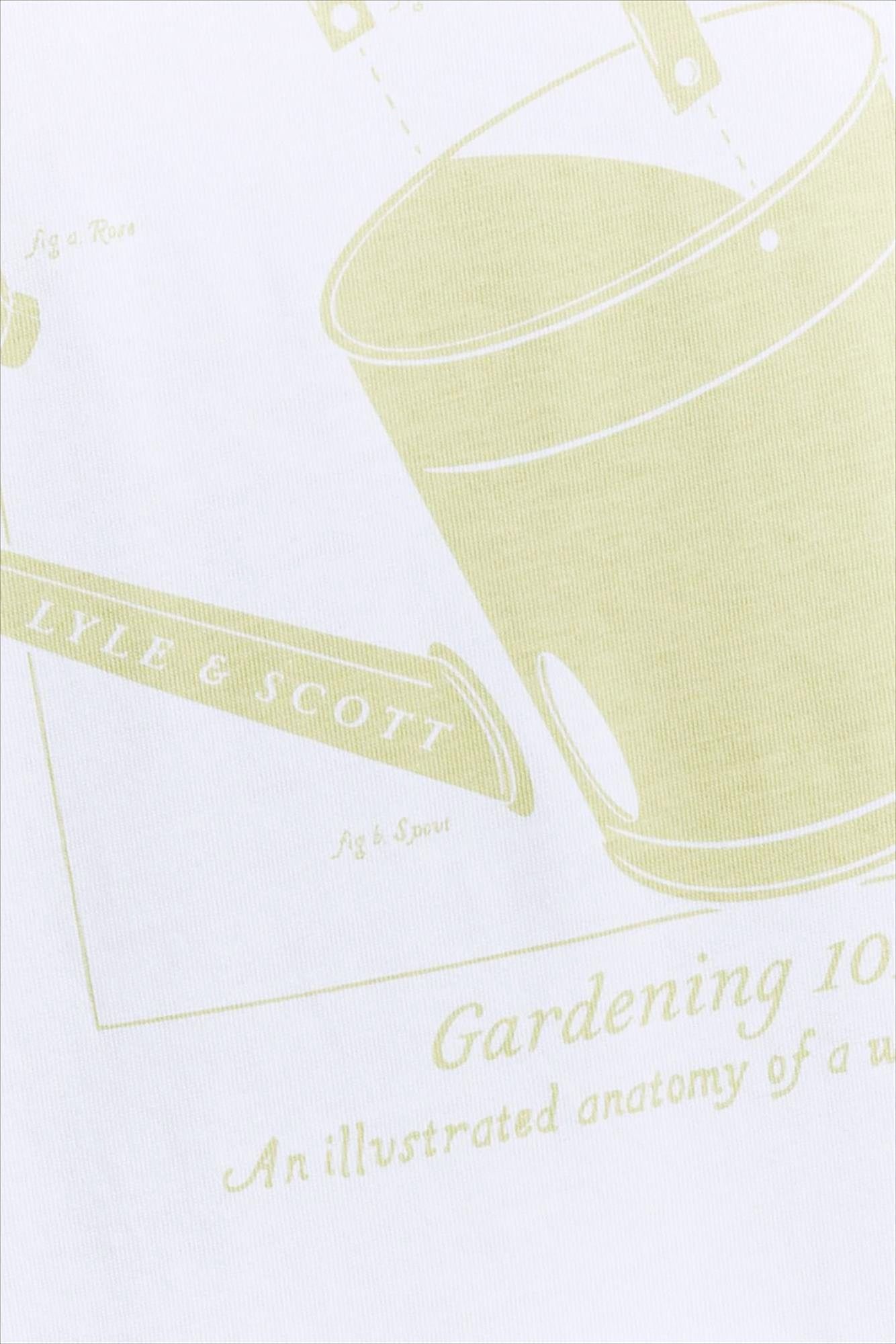 Lyle & Scott - Witte Watering Can Graphic T-shirt