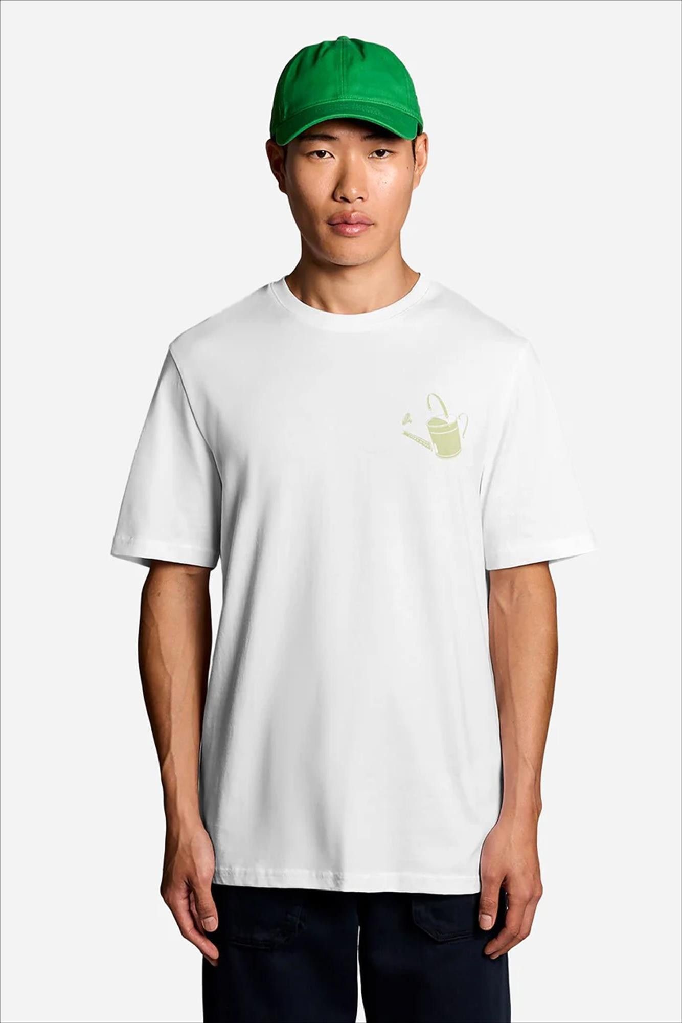 Lyle & Scott - Witte Watering Can Graphic T-shirt