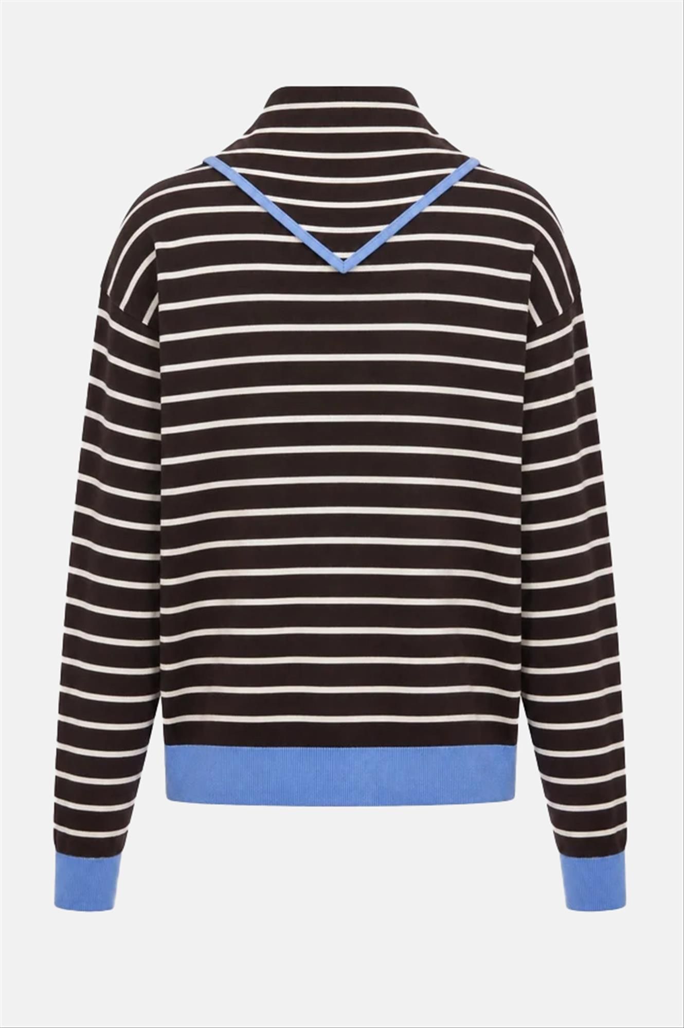 FRNCH - Donkerbruine Kastro cardigan-sjaal set