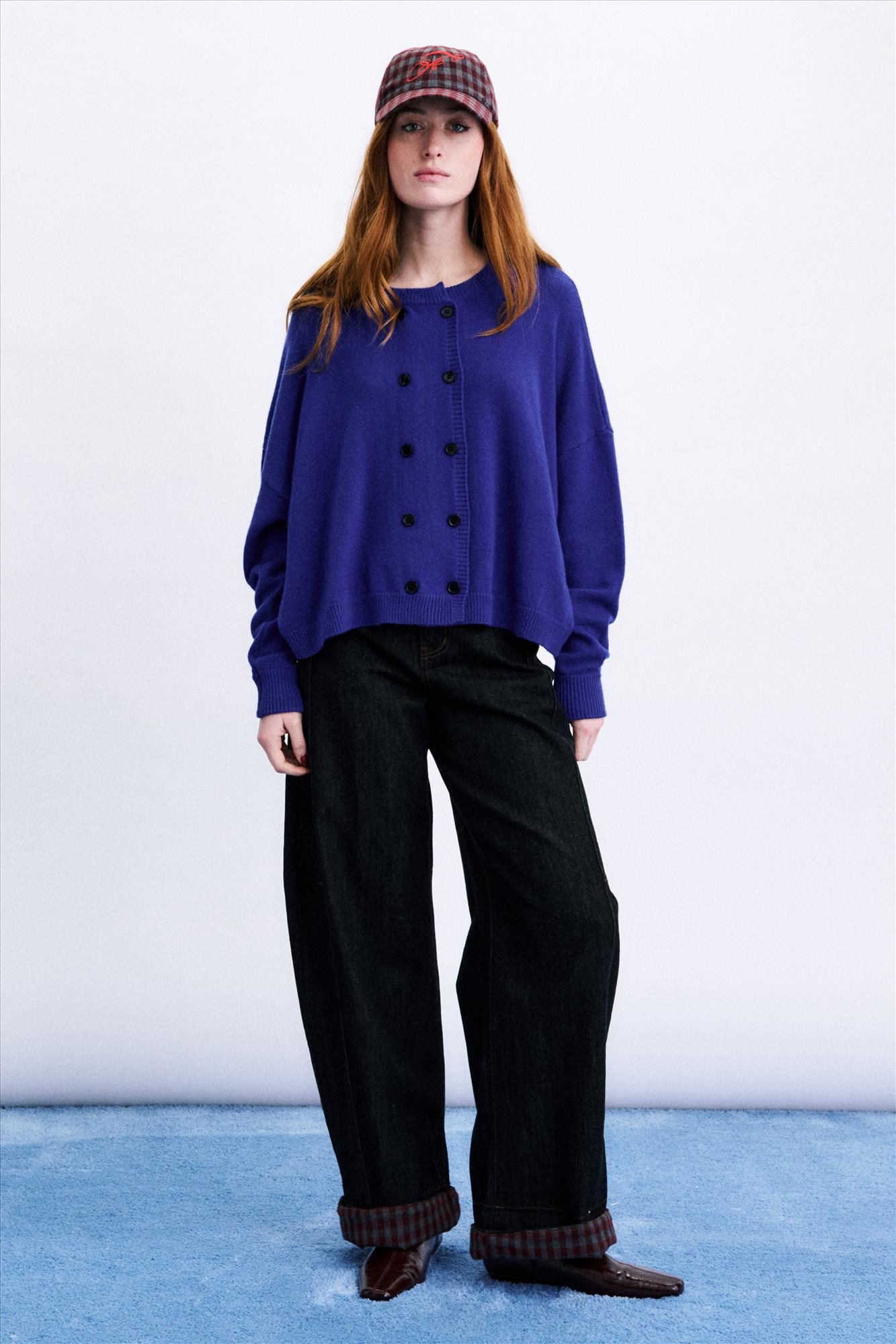 FRNCH - Kobaltblauwe Chichi cardigan