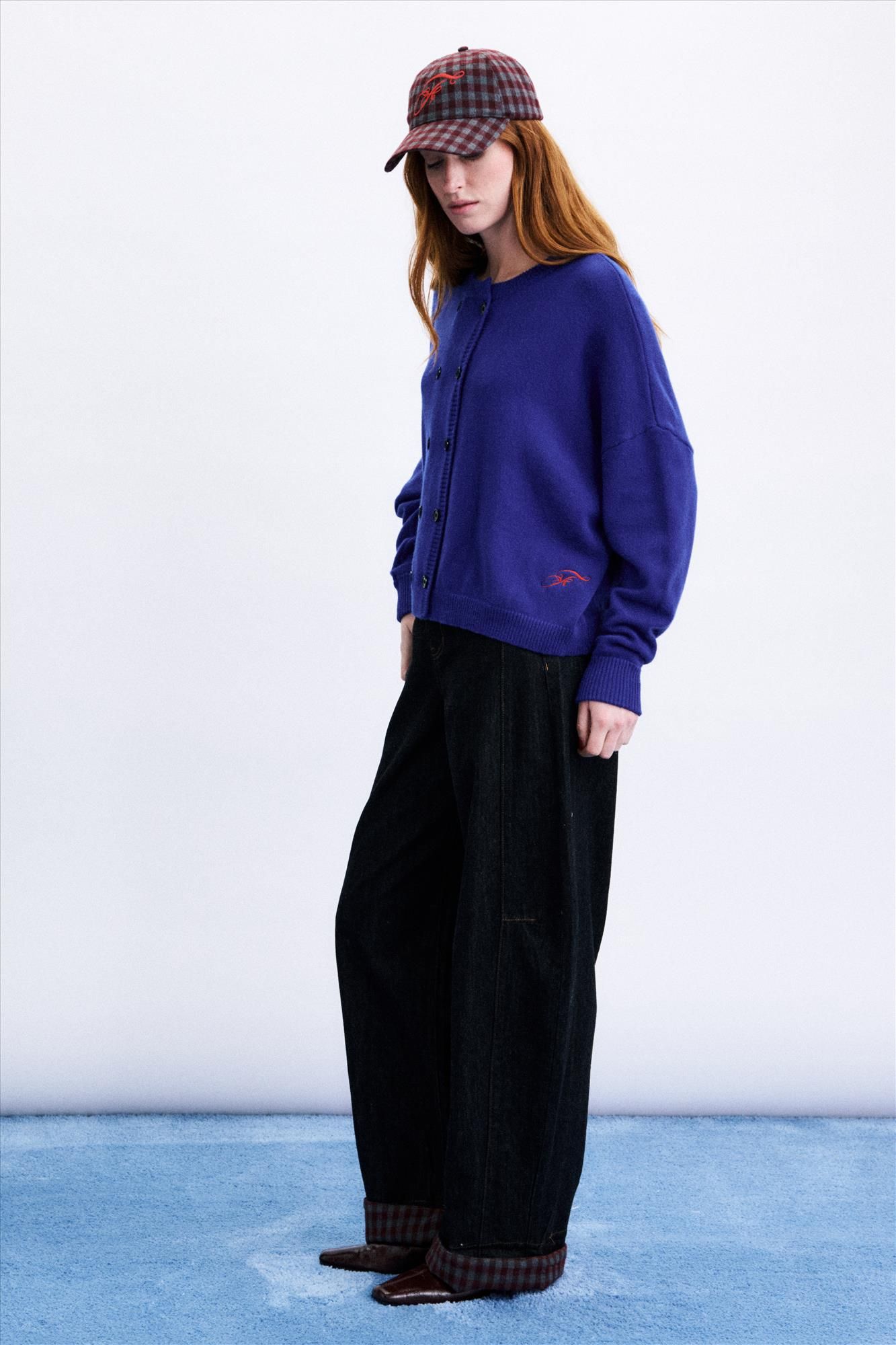 FRNCH - Kobaltblauwe Chichi cardigan