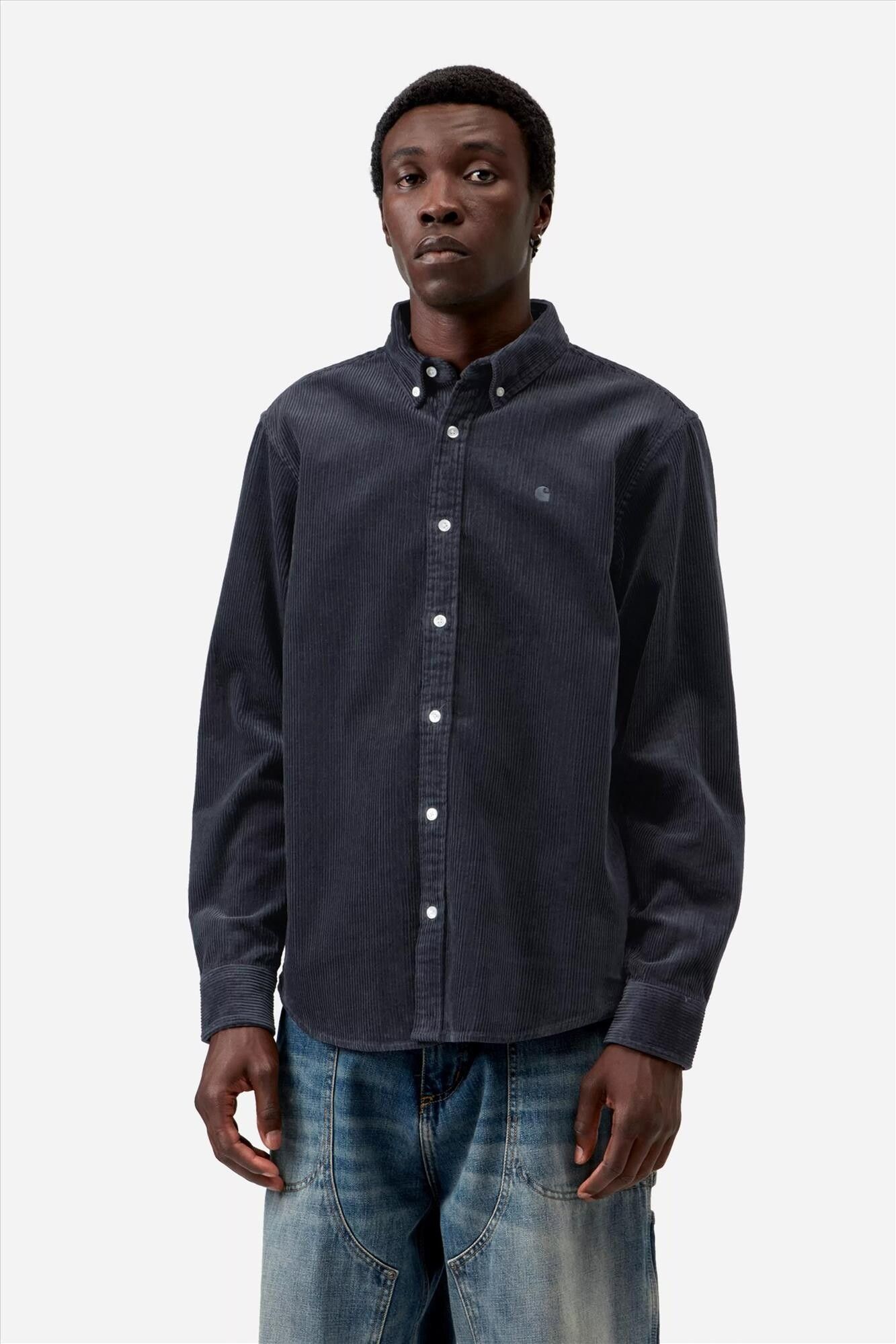 Carhartt WIP - Donkerblauw Madison Cord hemd