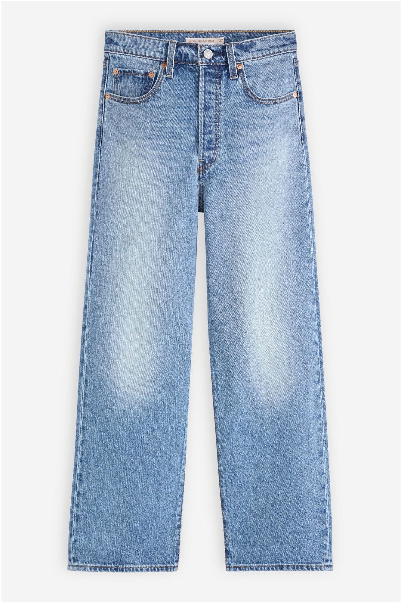 Levi's - Middenblauwe Ribcage straight jeans
