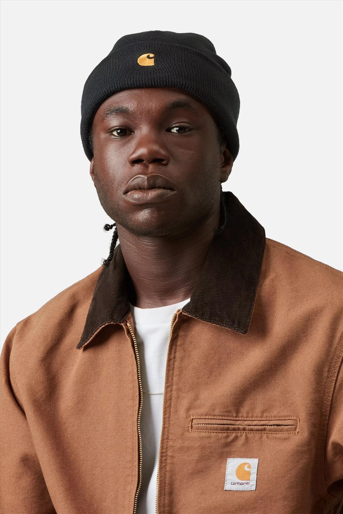 Carhartt WIP - Zwarte Chase muts