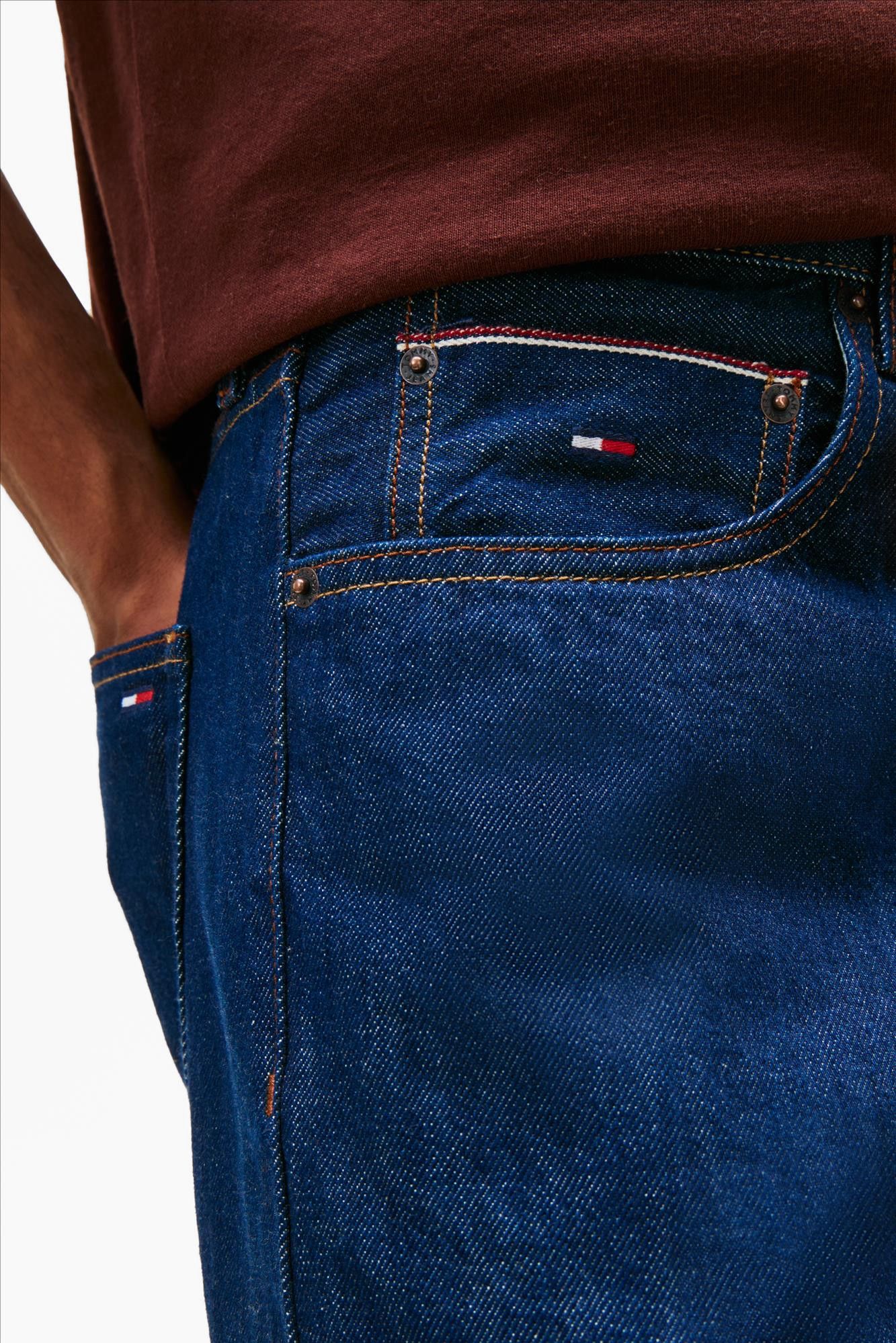 Tommy Jeans - Donkerblauwe Otis Selvedge straight jeans