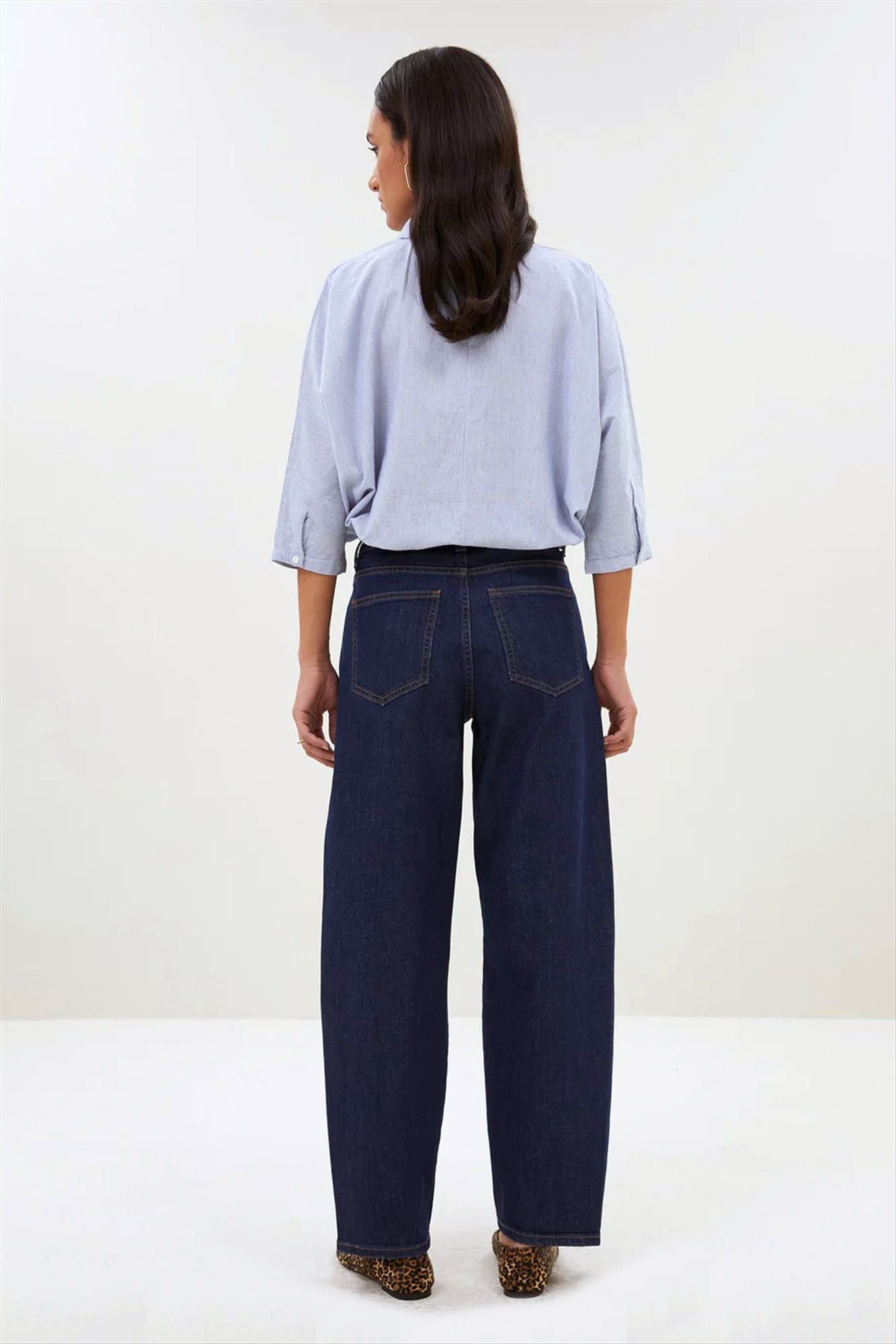 BY BAR - Donkerblauwe Begum jeans