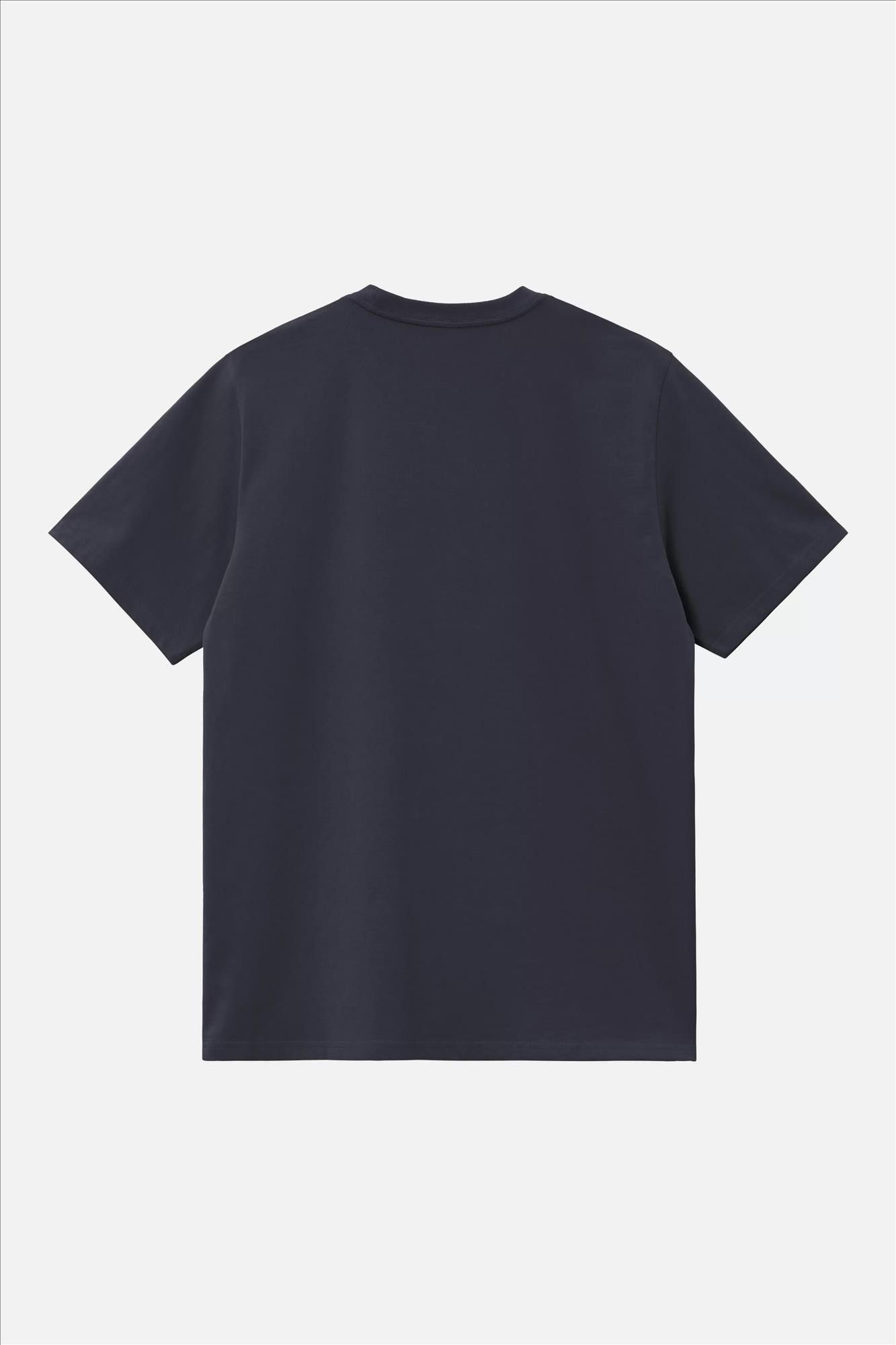 Carhartt WIP - Donkerblauwe Script Embroidery T-shirt