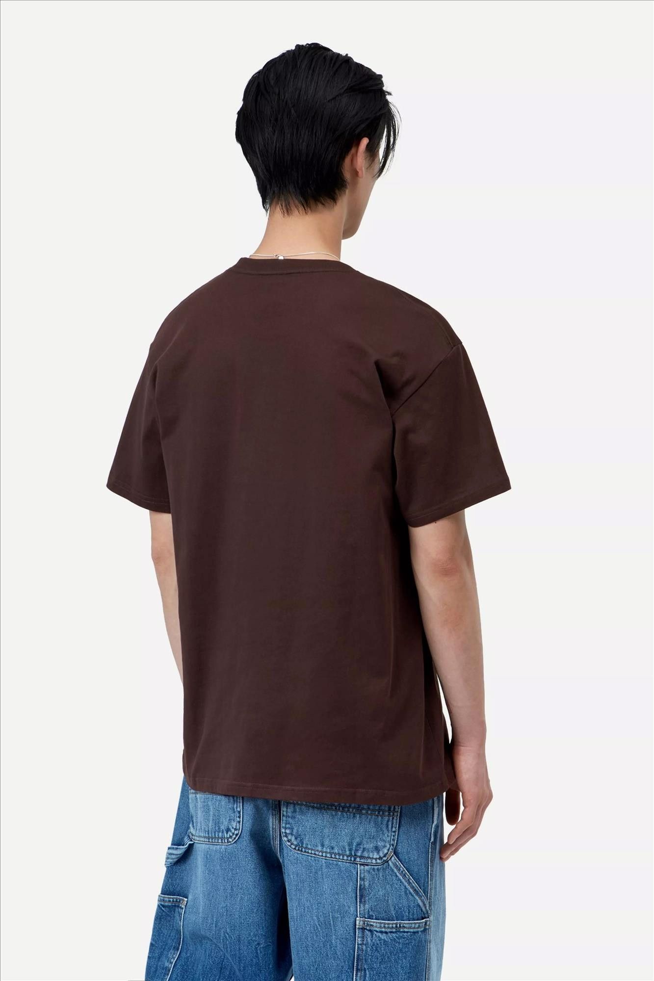 Carhartt WIP - Donkerbruine Chase T-shirt