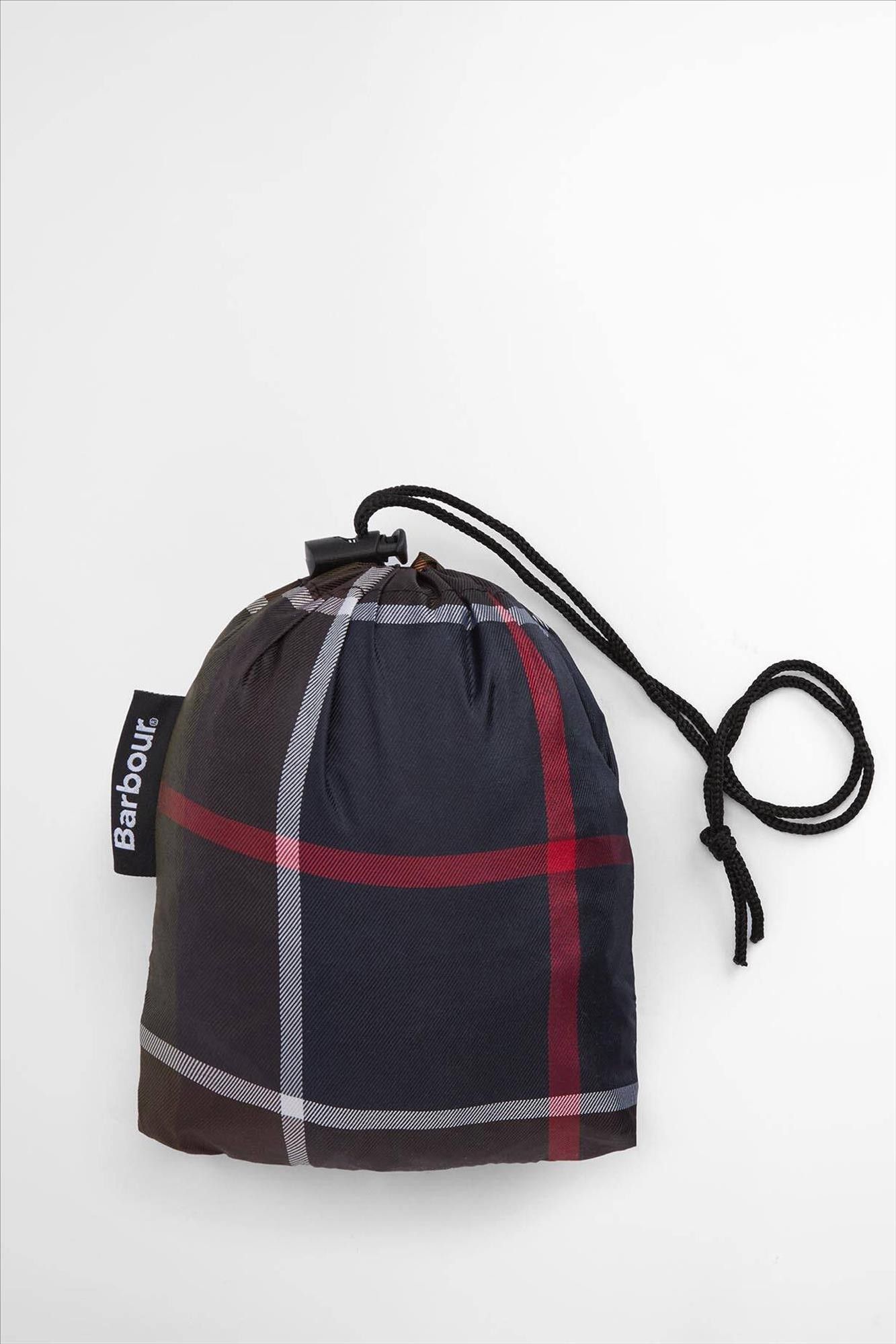 Barbour - Donkerblauwe Tartan Showerproof poncho