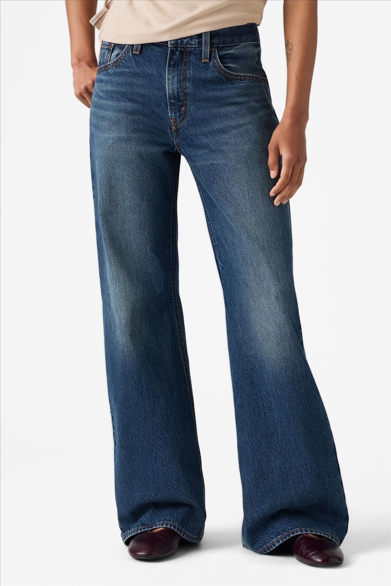 Levi's - Donkerblauwe Loose Boot jeans