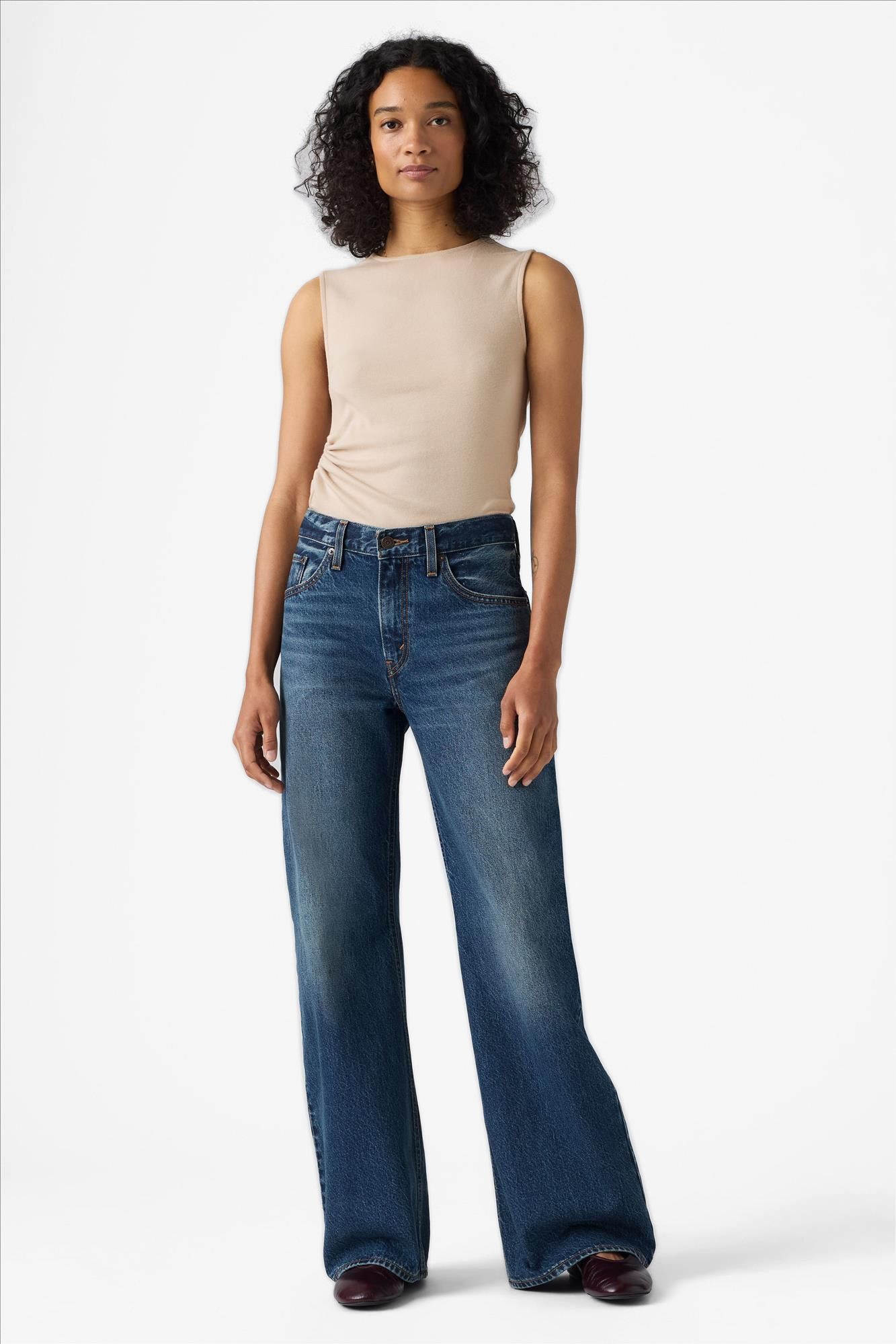 Levi's - Donkerblauwe Loose Boot jeans