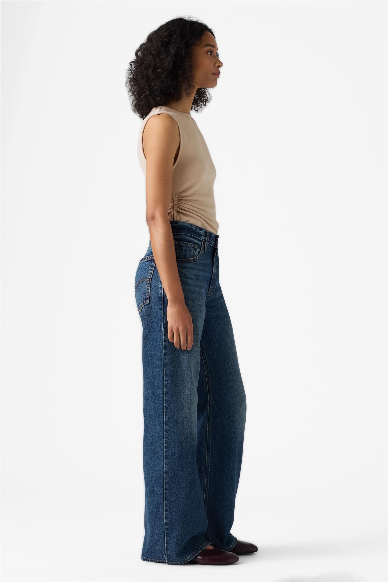 Levi's - Donkerblauwe Loose Boot jeans