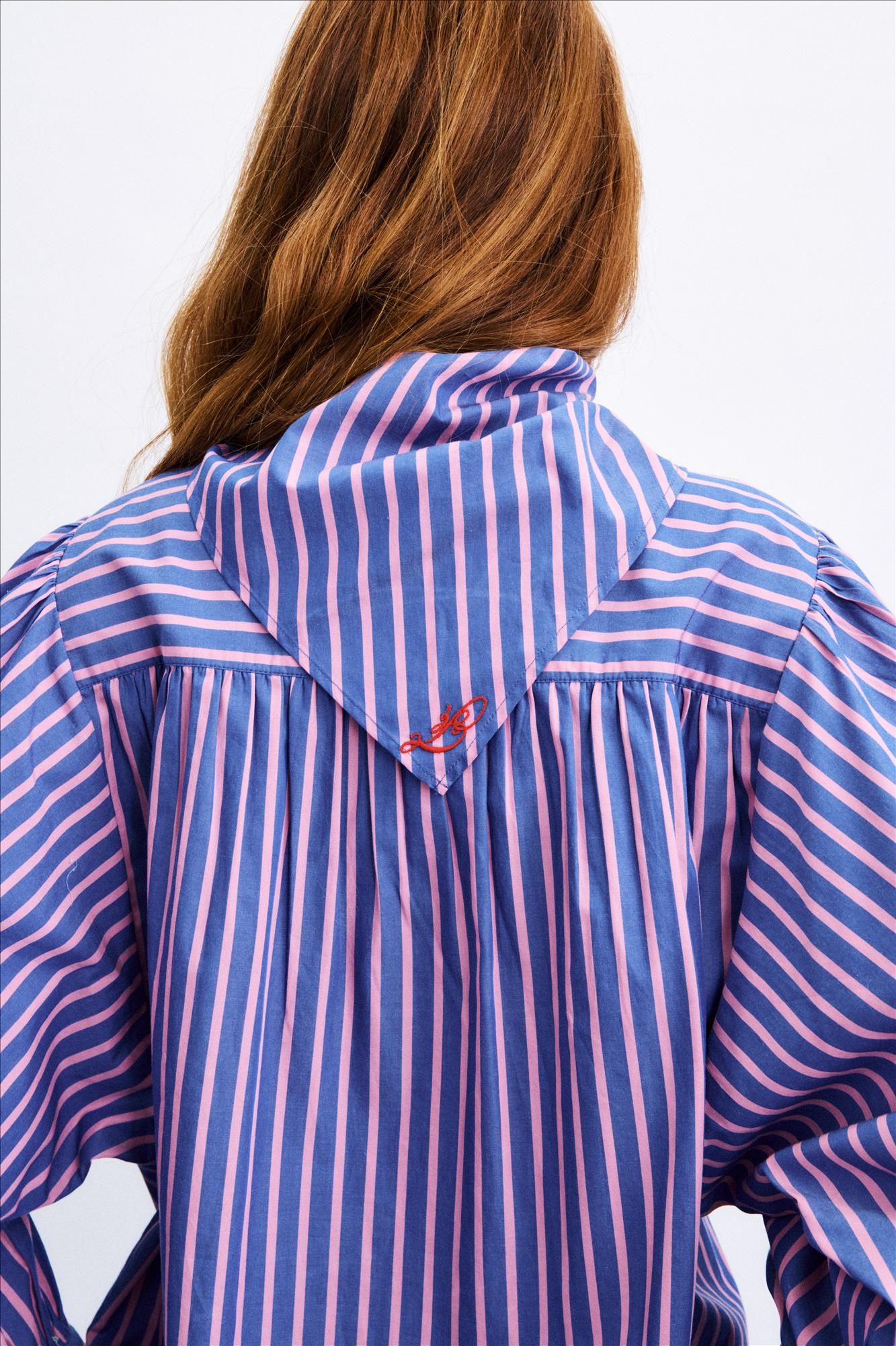 FRNCH - Blauw-Roze Guri blouse