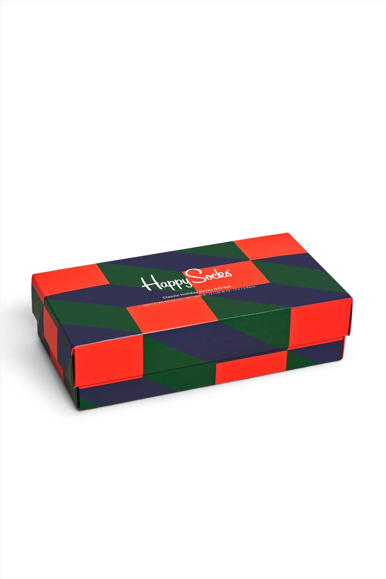 Happy Socks - Blauw-groen-rode Classic Holiday 3-pack Gift Box Sokken, maat 36-40